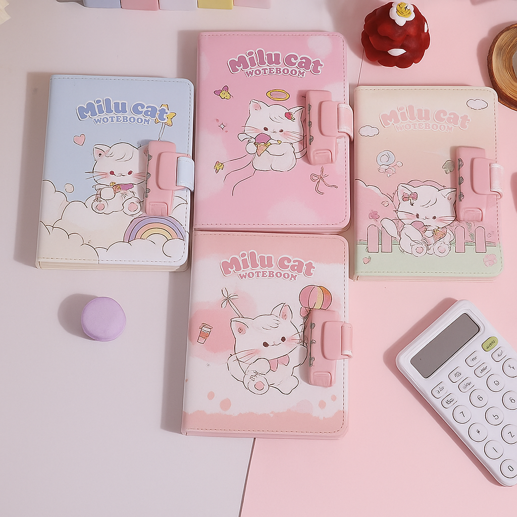 Milu Cat Notebook - Sweet Treat