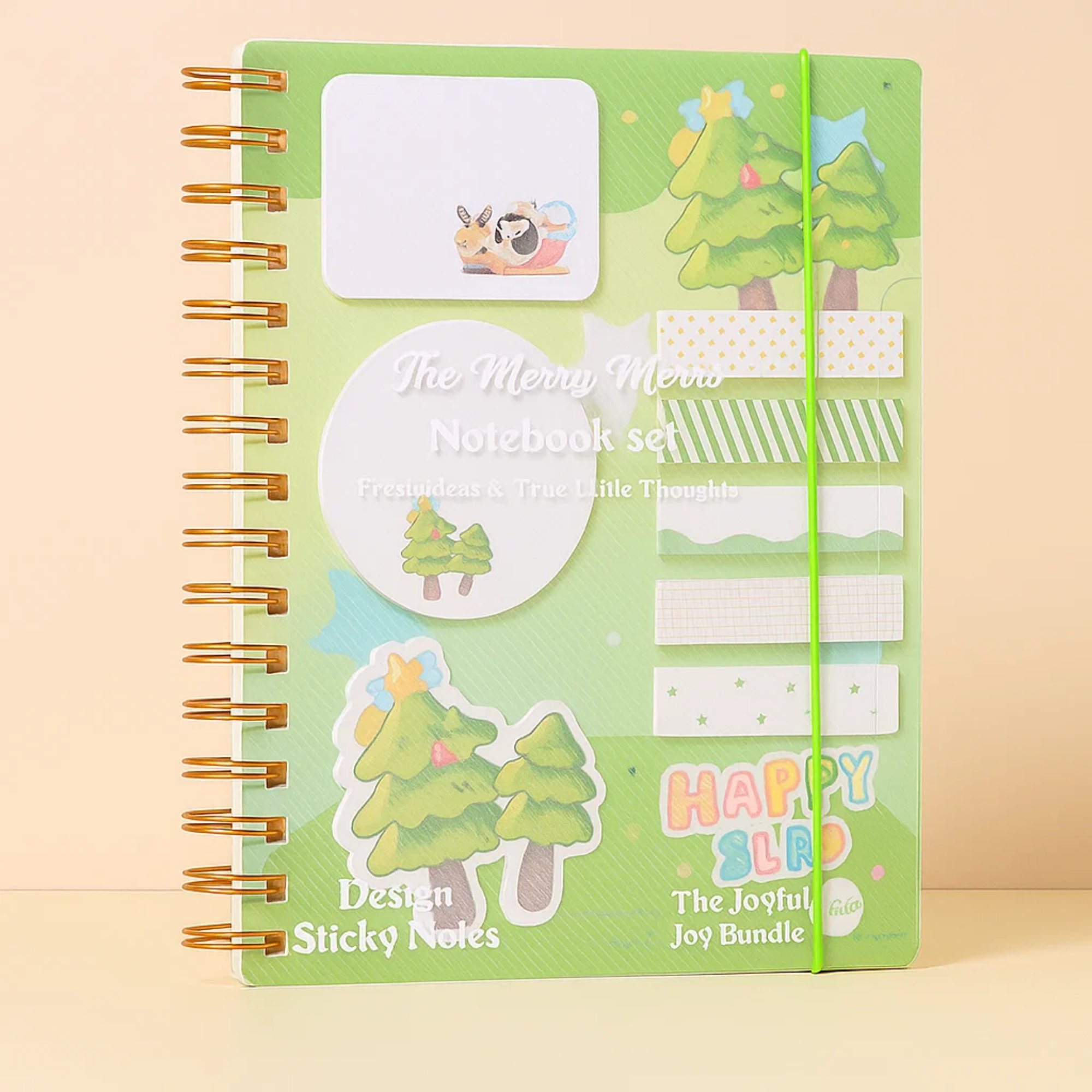 Merry Memo Notebook Green