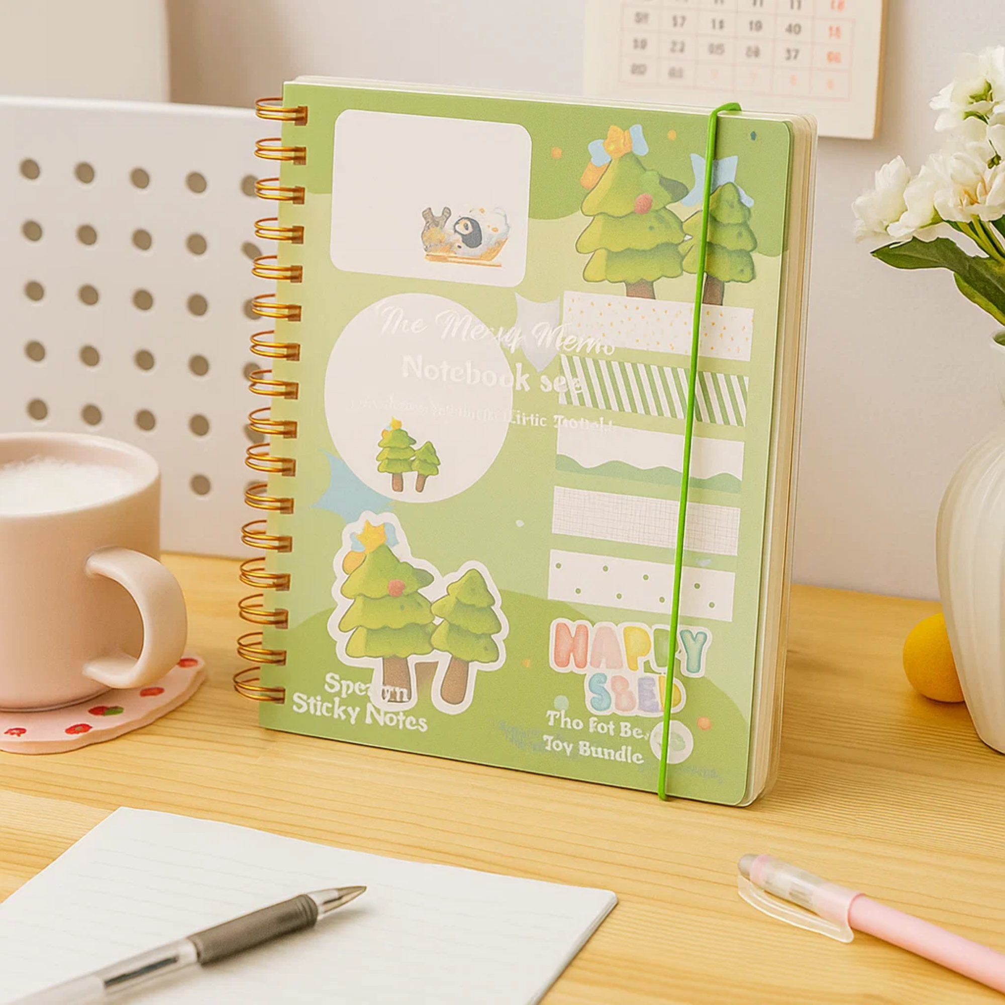 Merry Memo Notebook Green