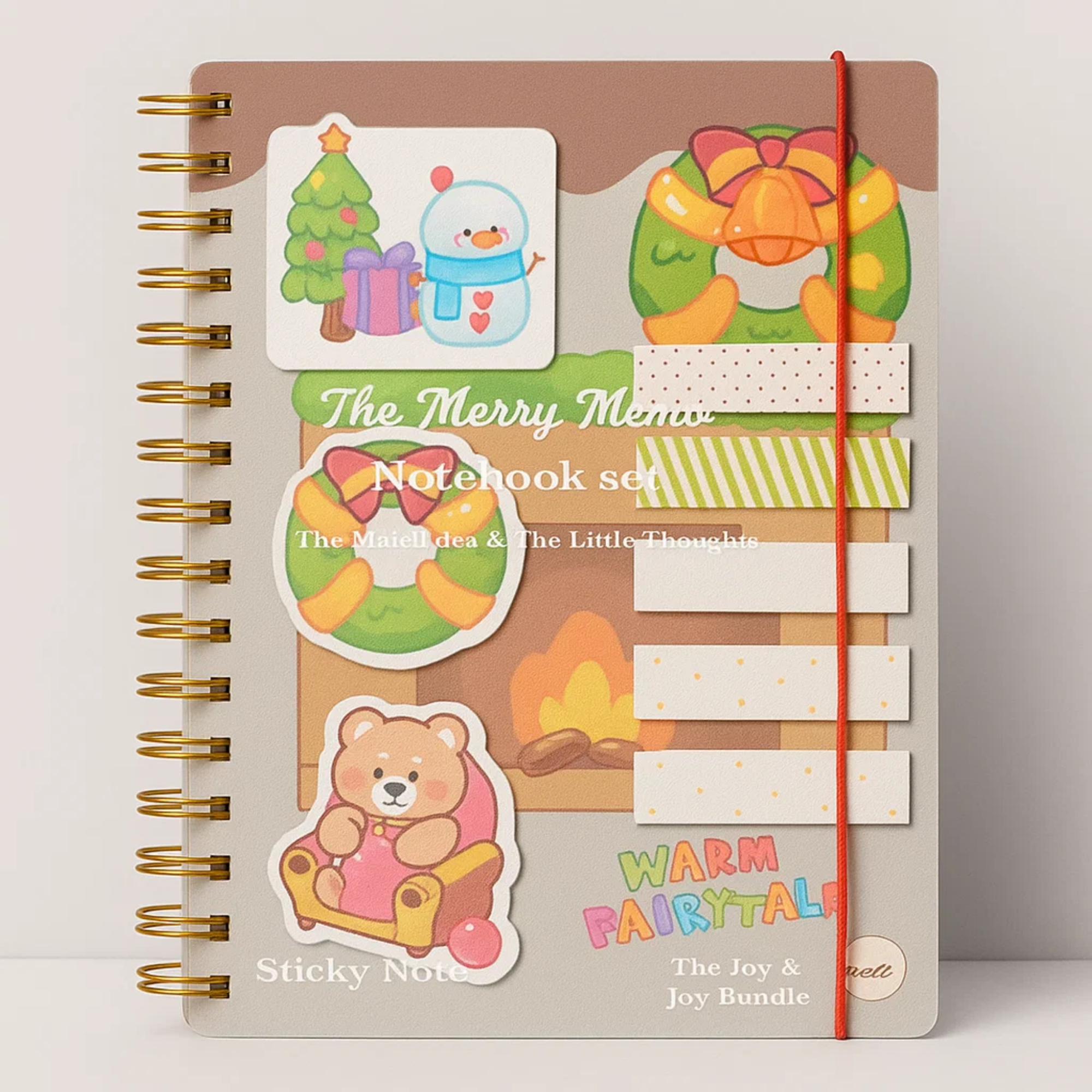 Merry Memo Notebook Brown