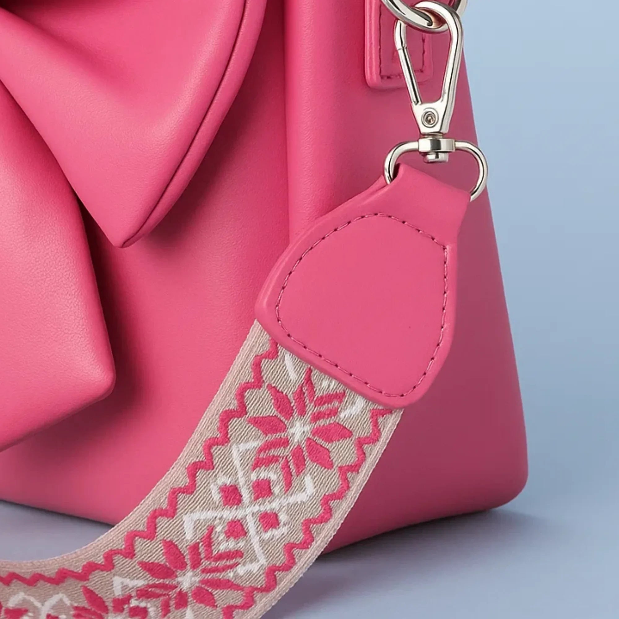 Cute Bow Sling Bag - Hot Pink