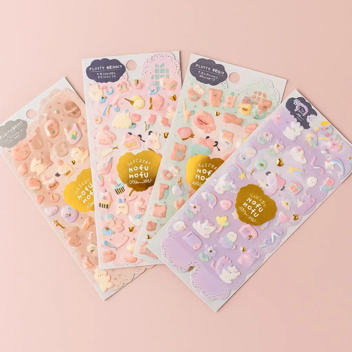 3D Fluffy Sticker Sheet - Unico