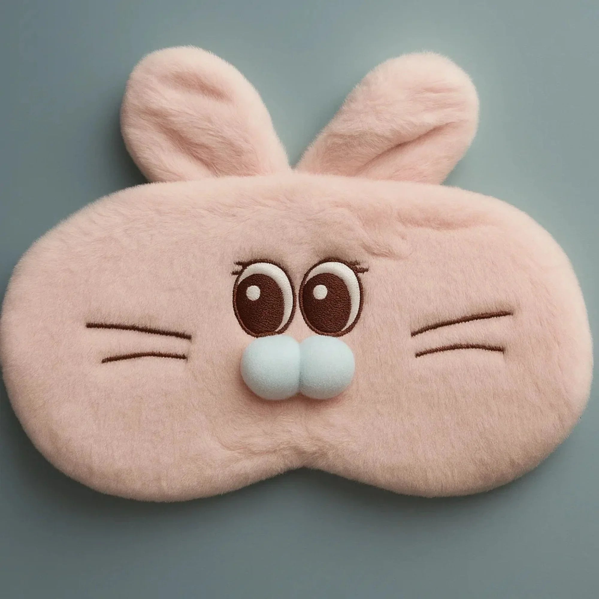 Curious Pink Bunny Cooling Eye Mask
