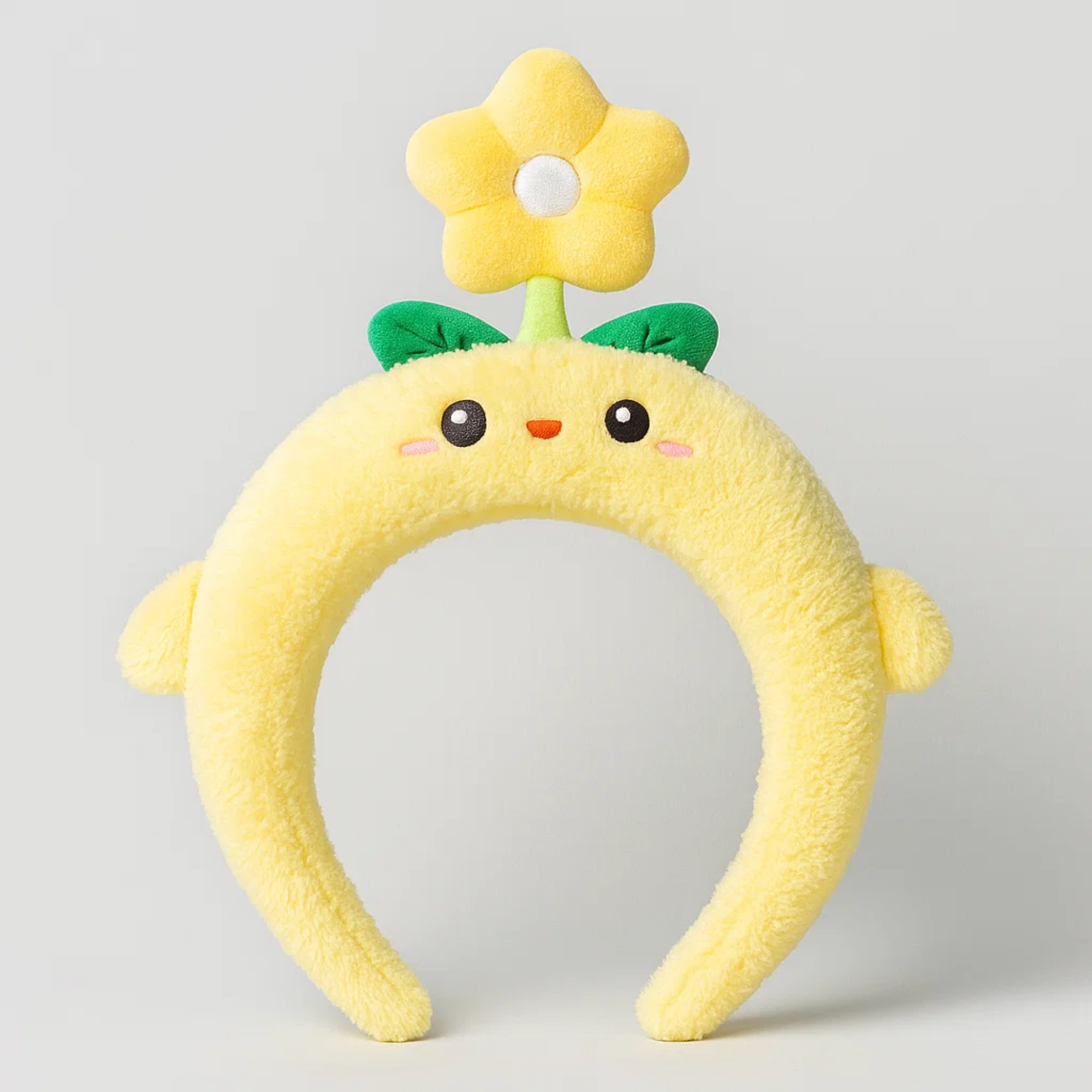 Spinning Flower Headband Yellow