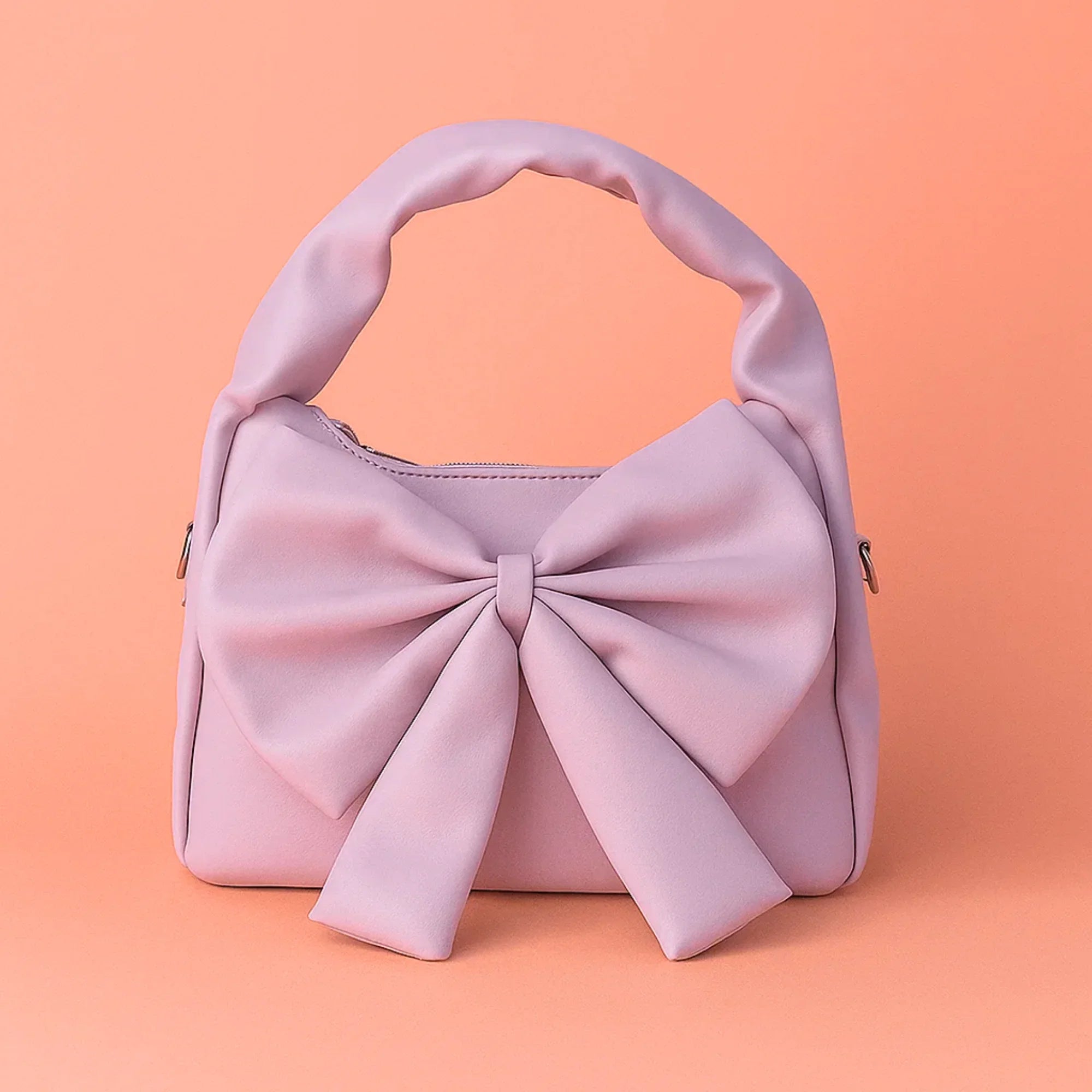 Cute Bow Sling Bag - Lilac