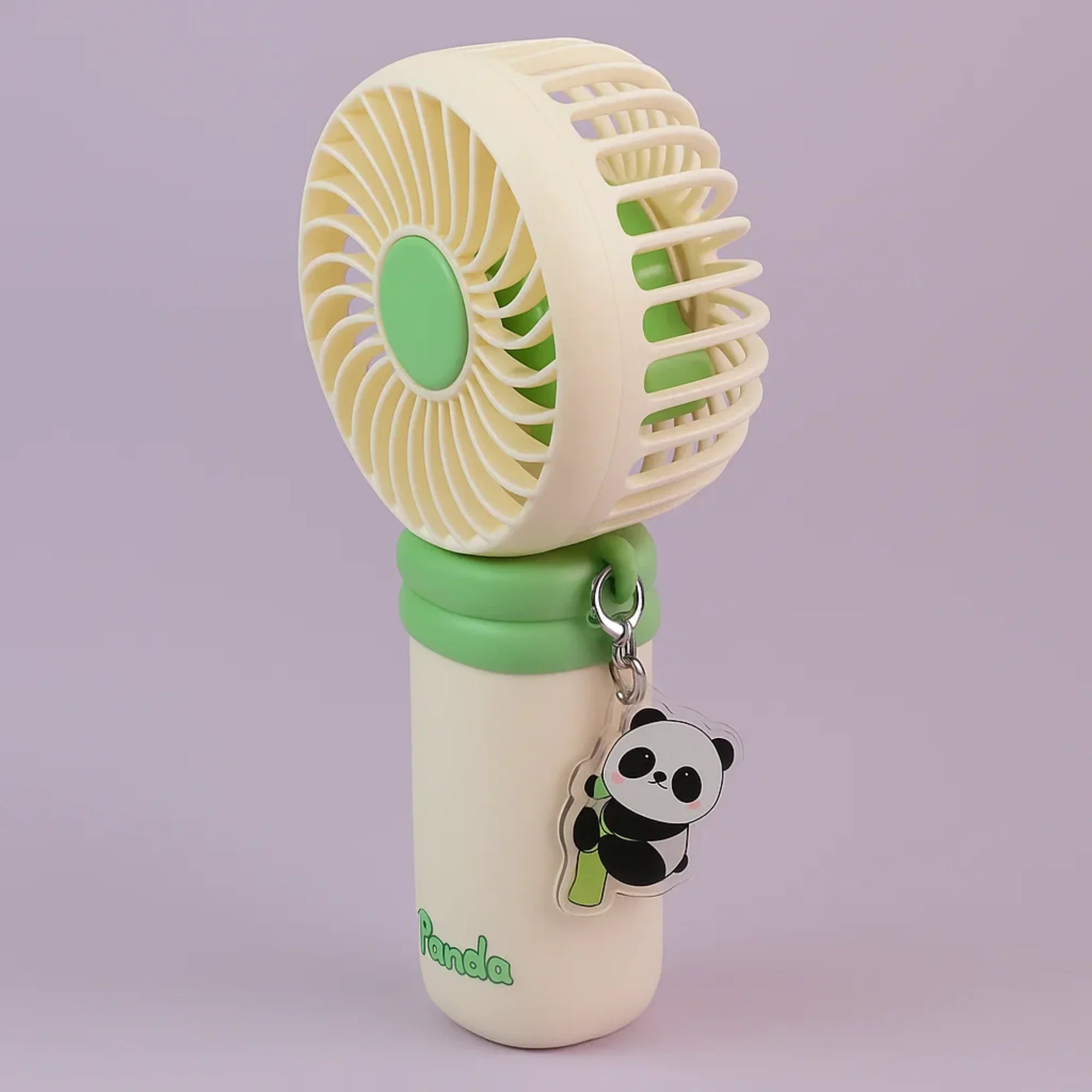 Panda Charm Keyring Portable Fan