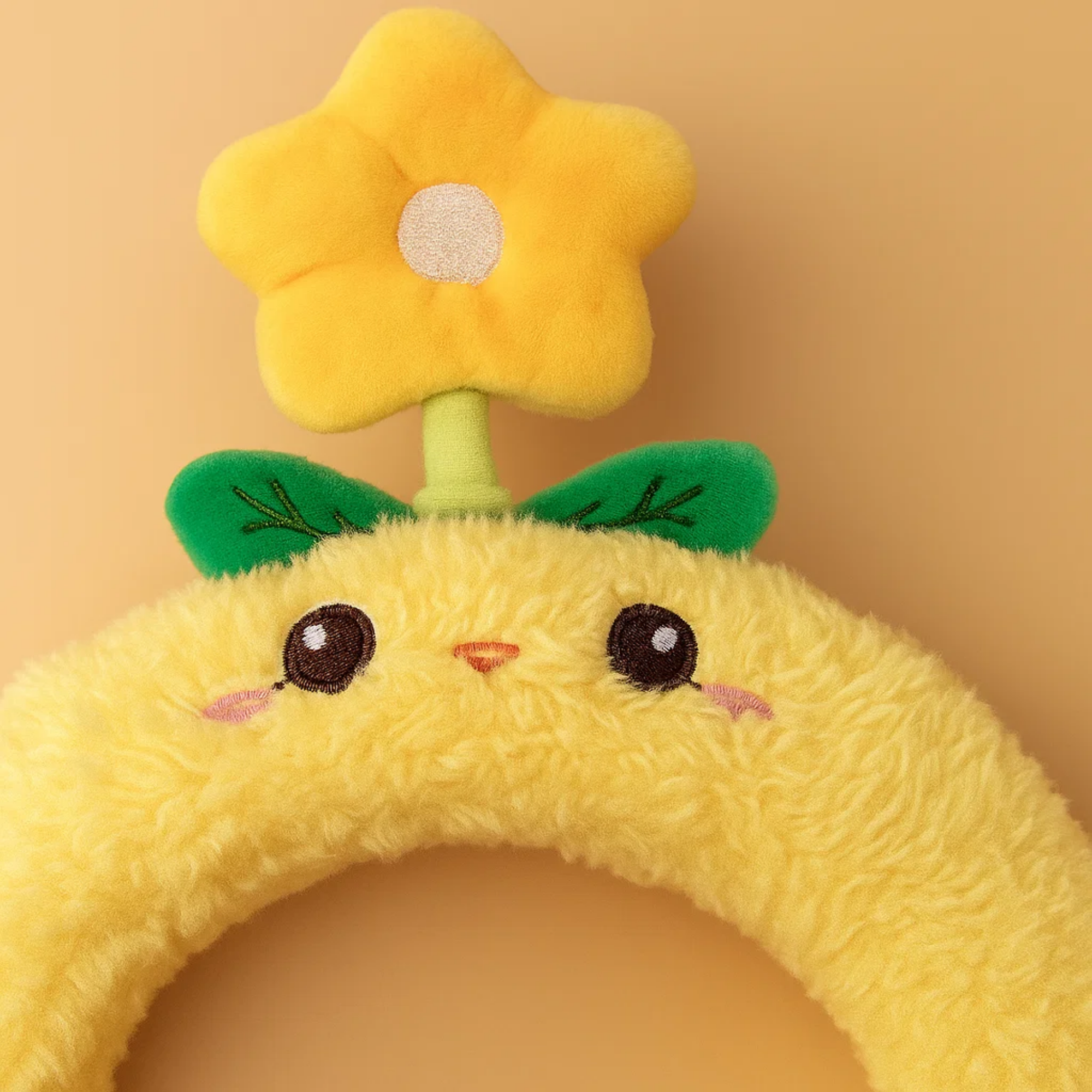 Spinning Flower Headband Yellow