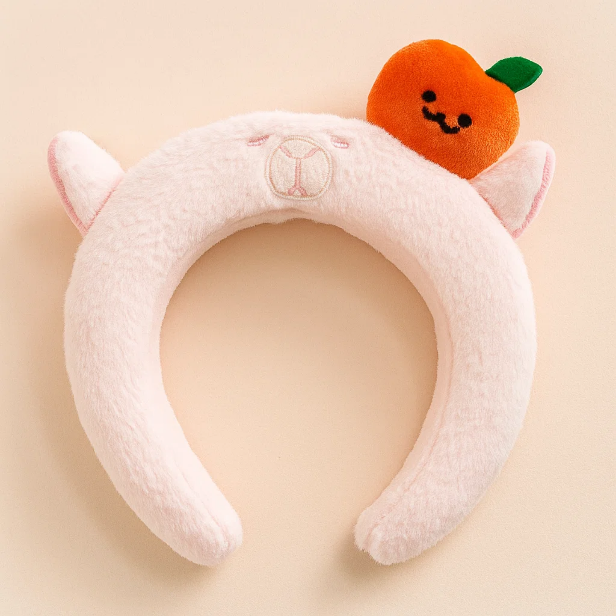 Fruit Capybara Headband Pink