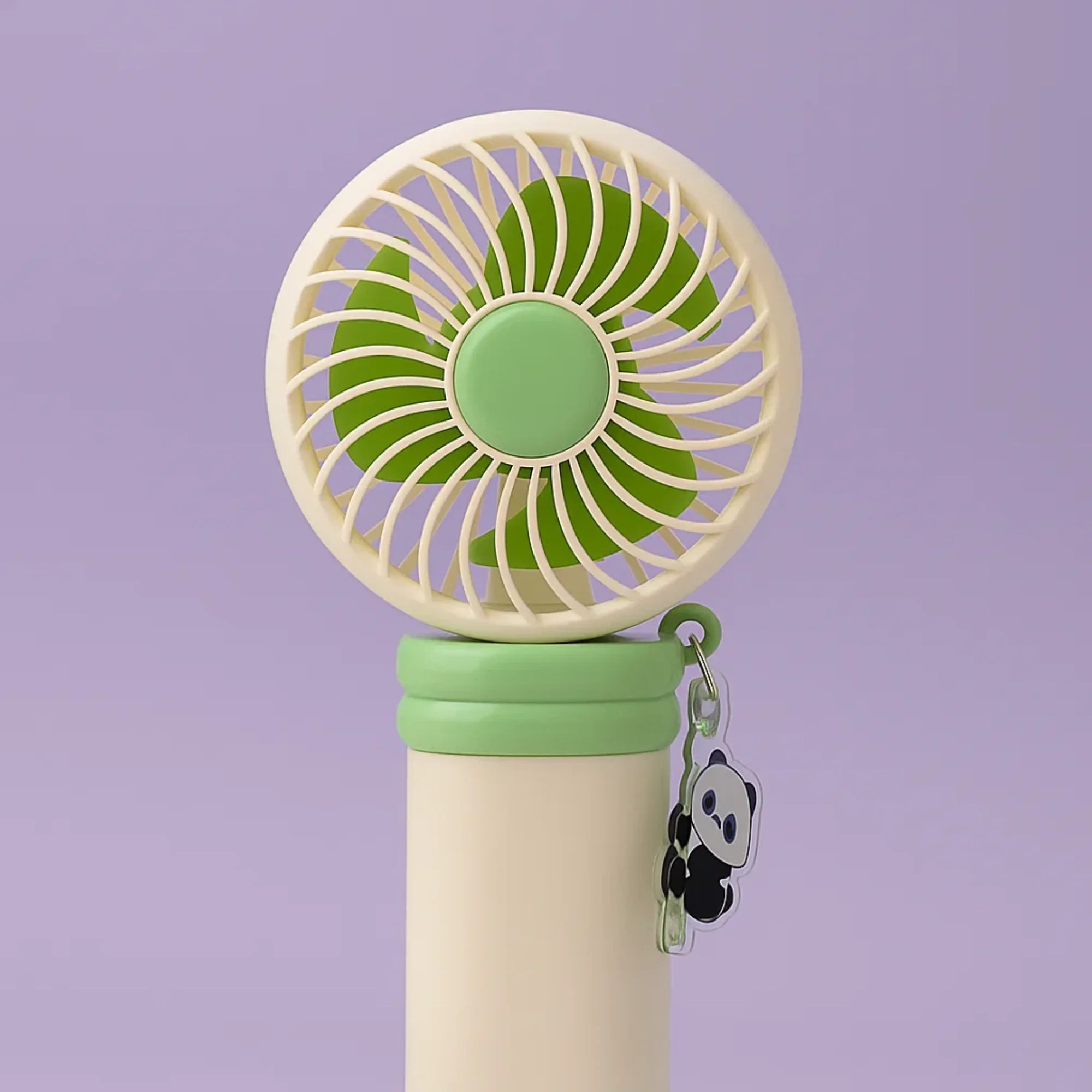 Panda Charm Keyring Portable Fan