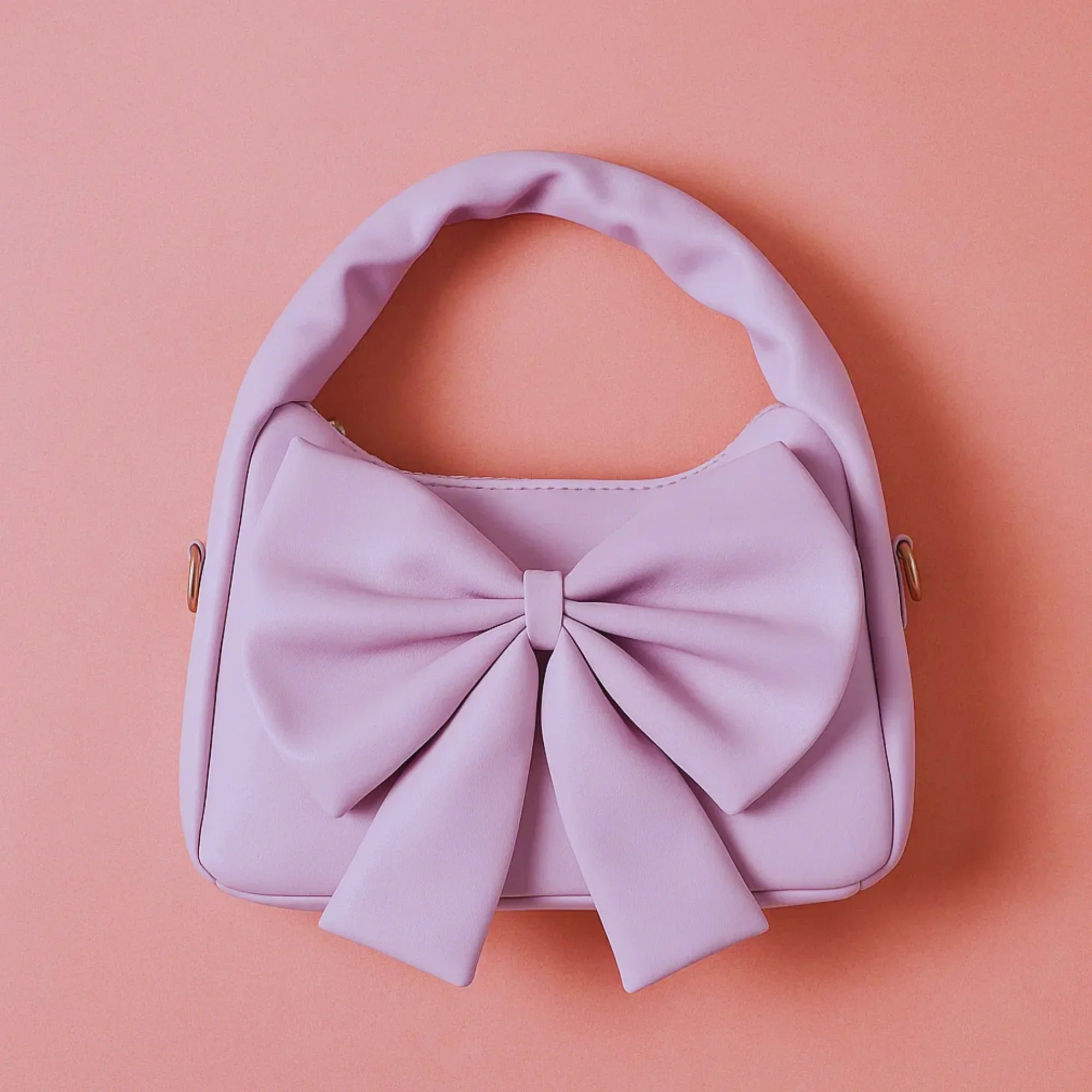 Cute Bow Sling Bag - Lilac