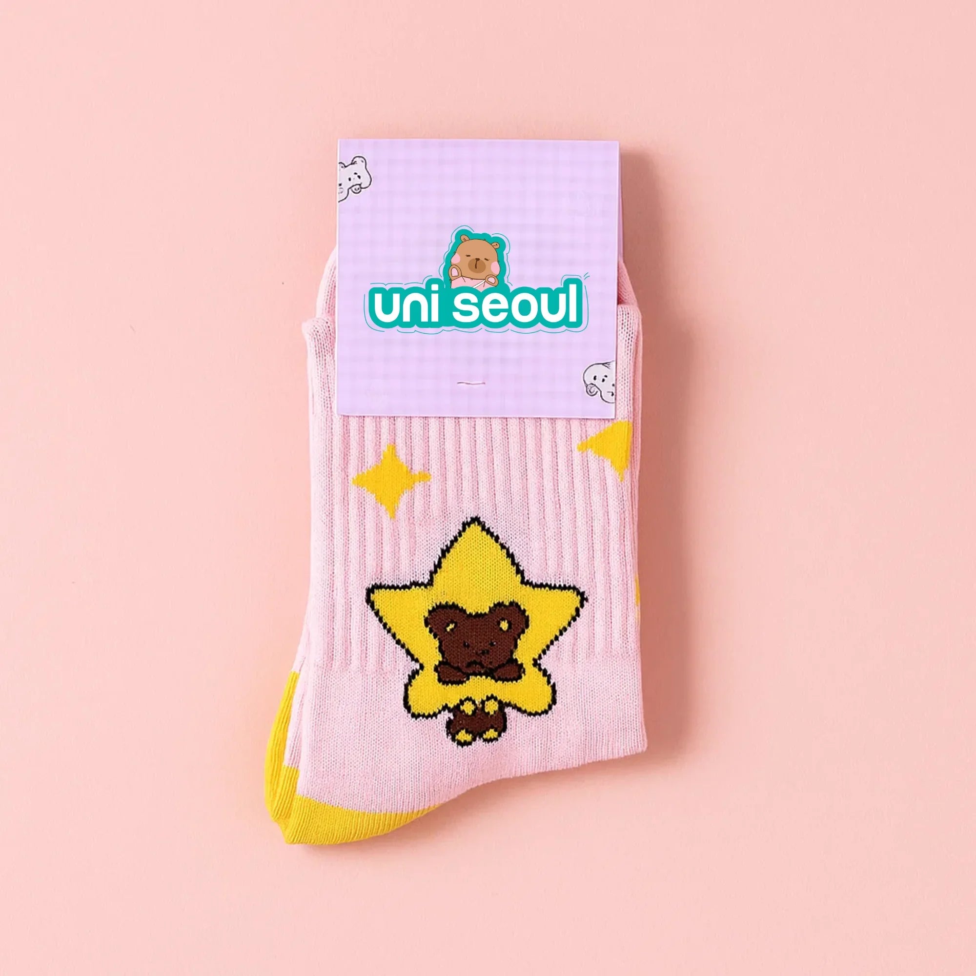 Star Bear Crew Socks