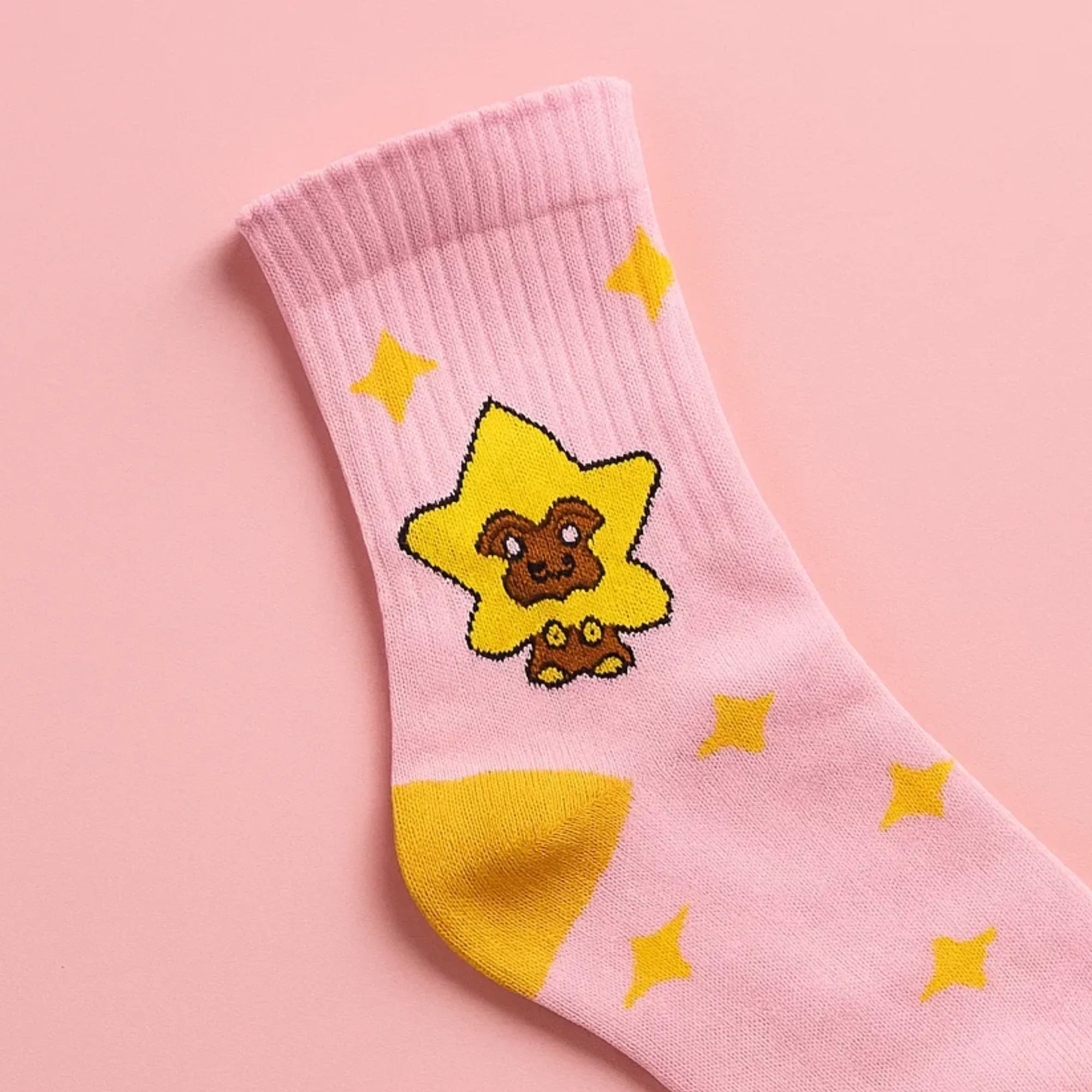 Star Bear Crew Socks