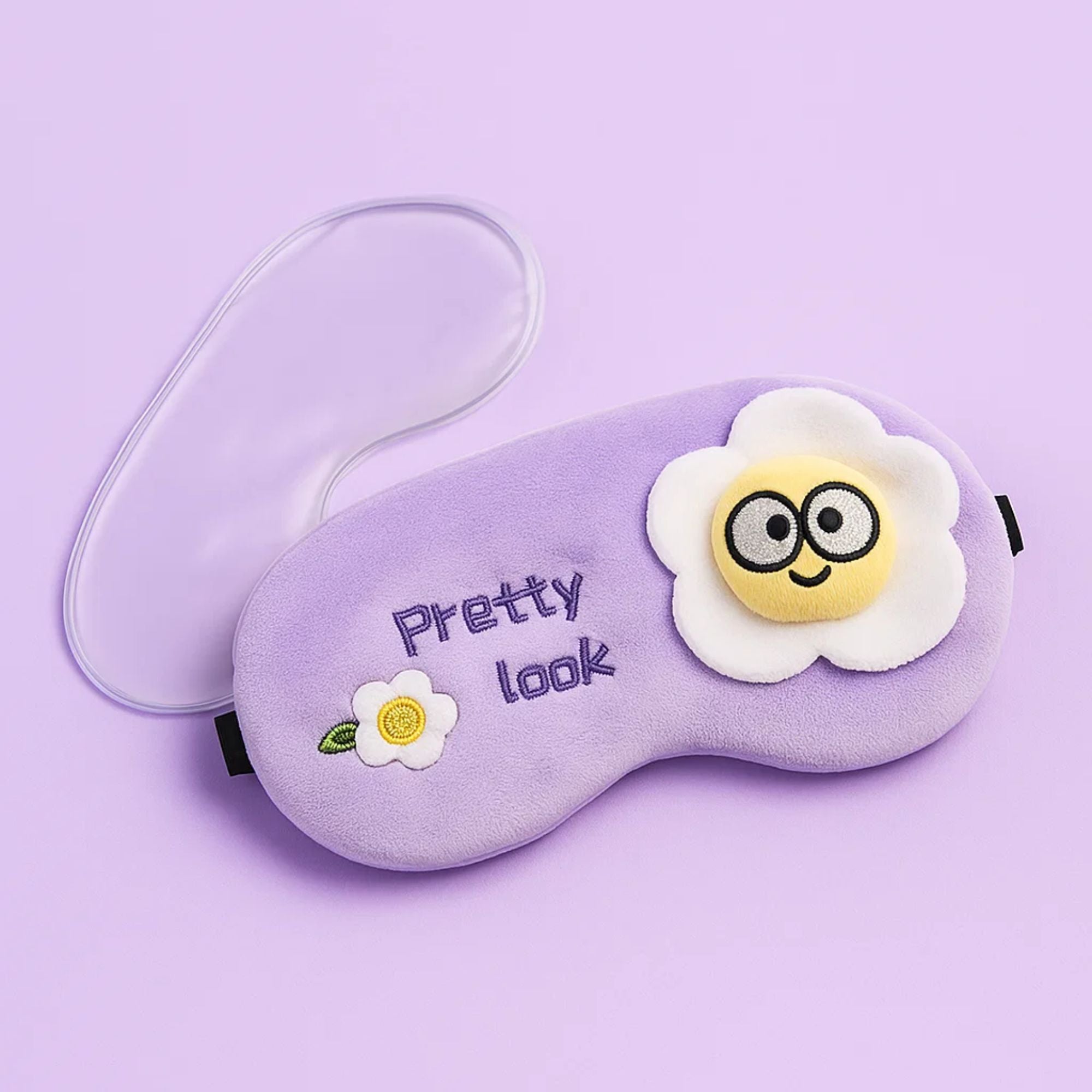Pretty Daisy Cooling Eye Mask - Purple