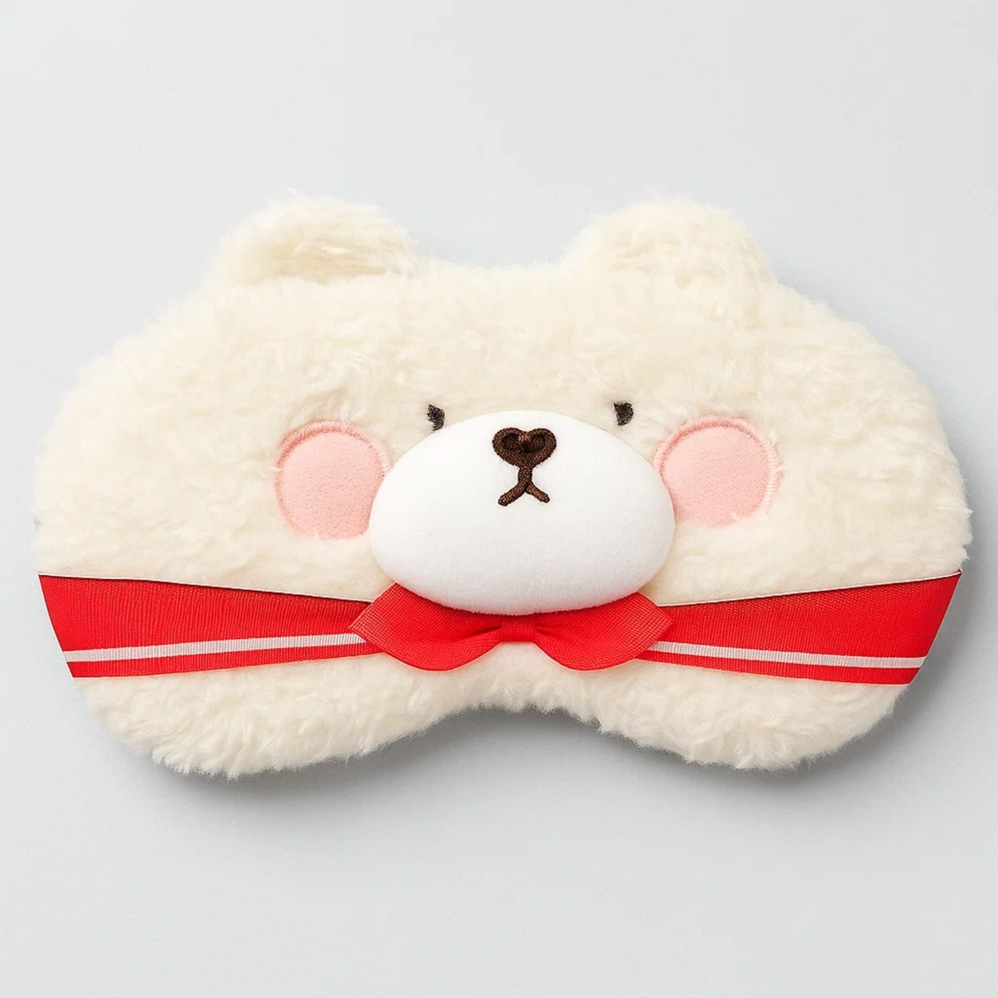 Pink Tie Bear Cooling Eye Mask
