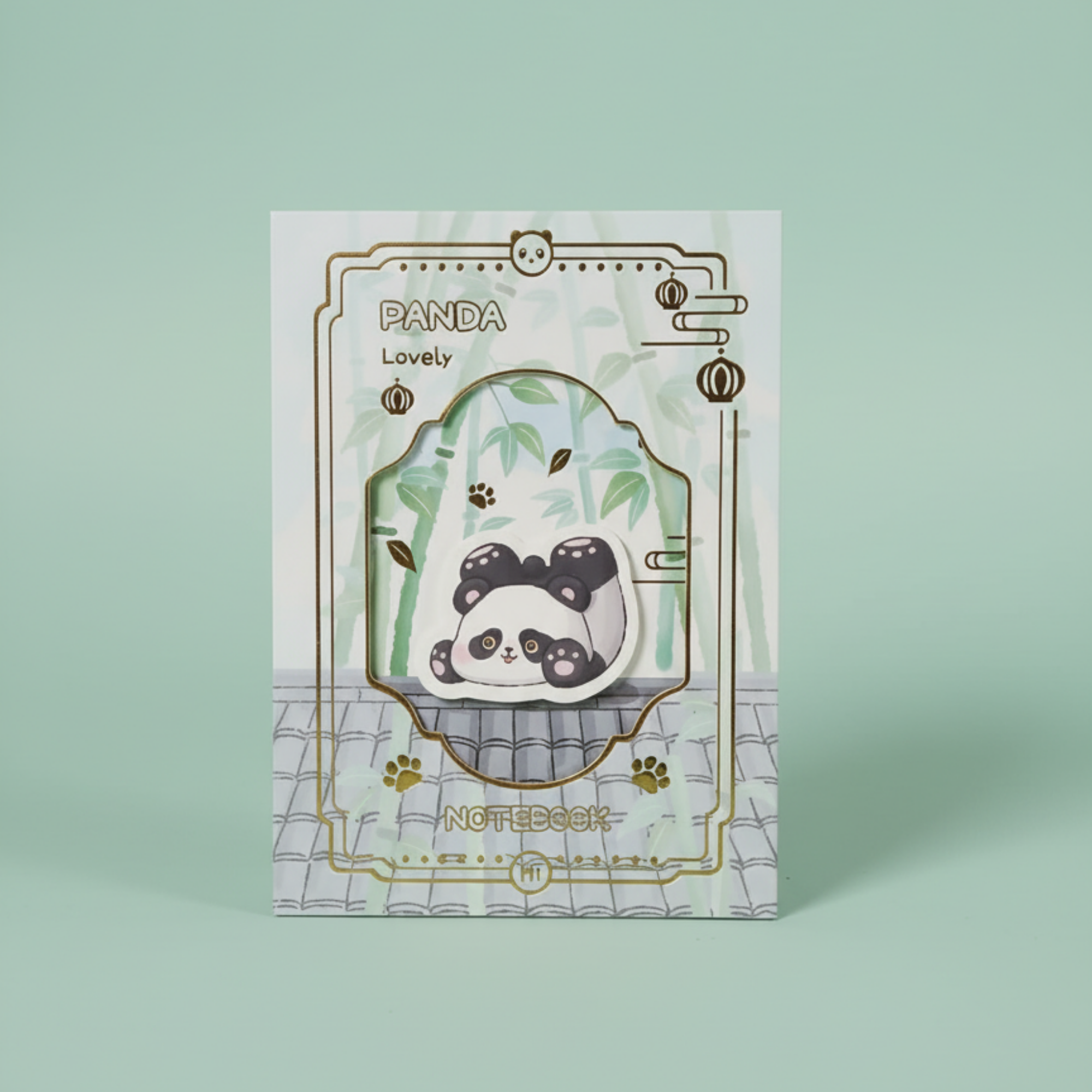 Bamboo panda notebook - Playful Splash