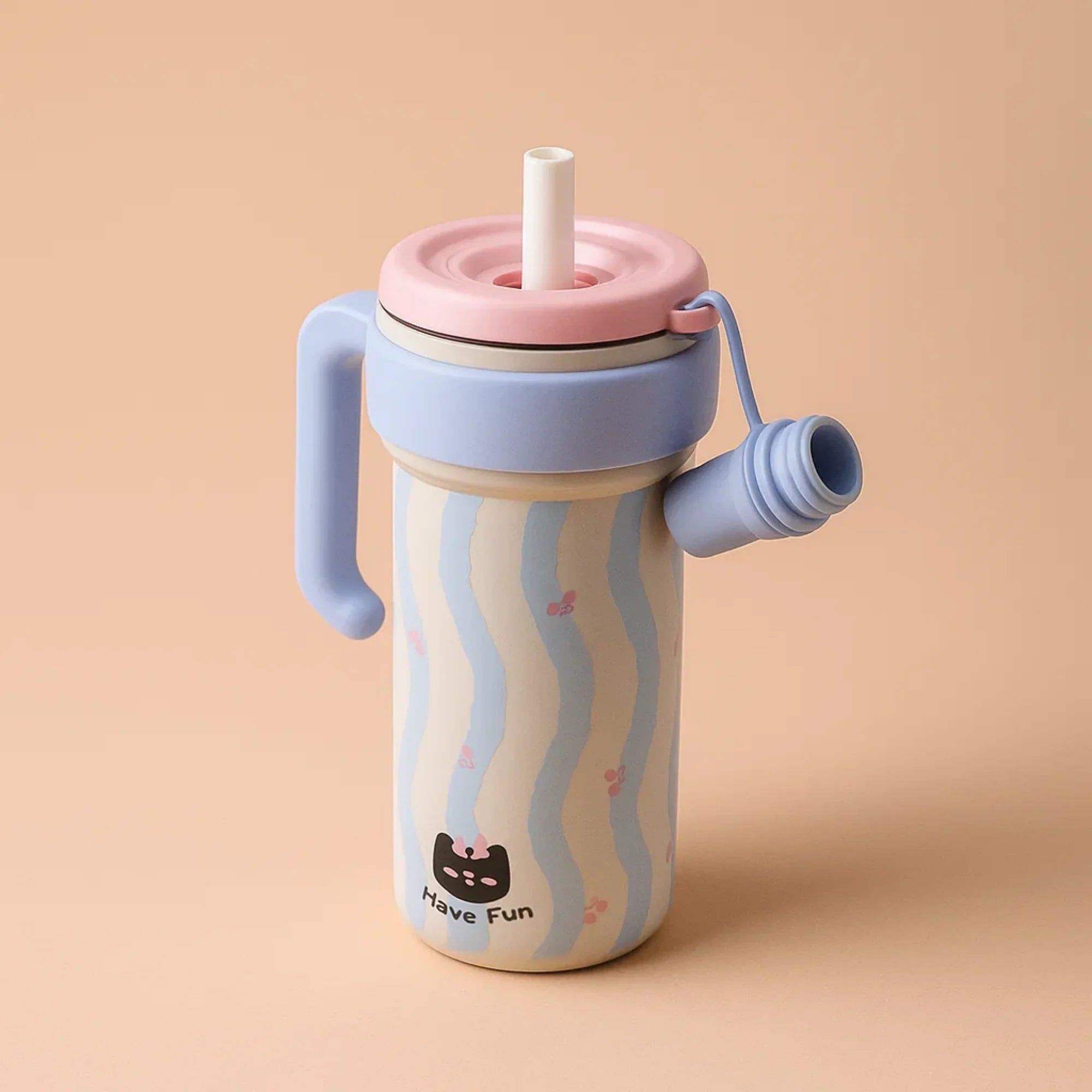 Black Cat blue Stainless steel tumblers