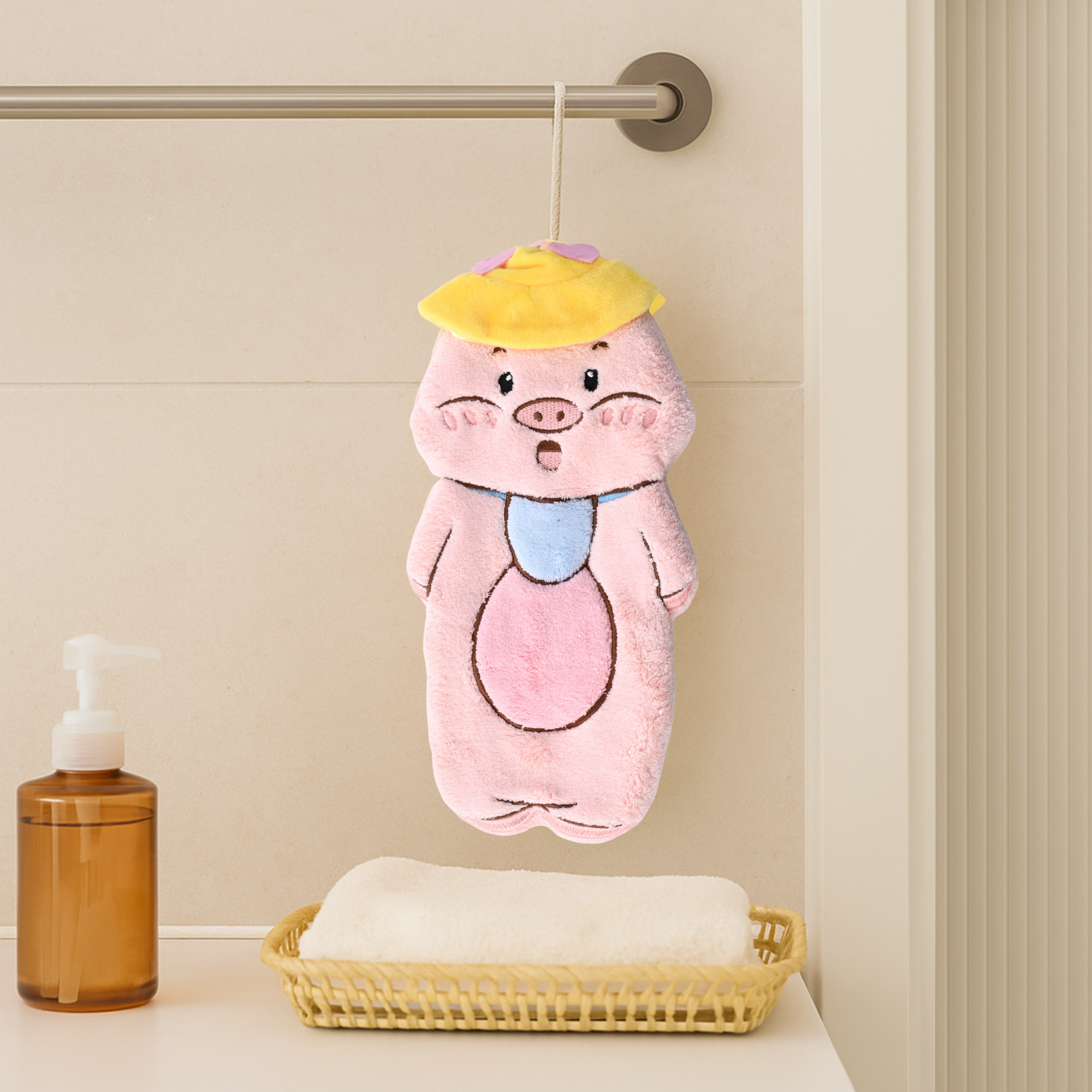 Pig Shaped Hand Towel