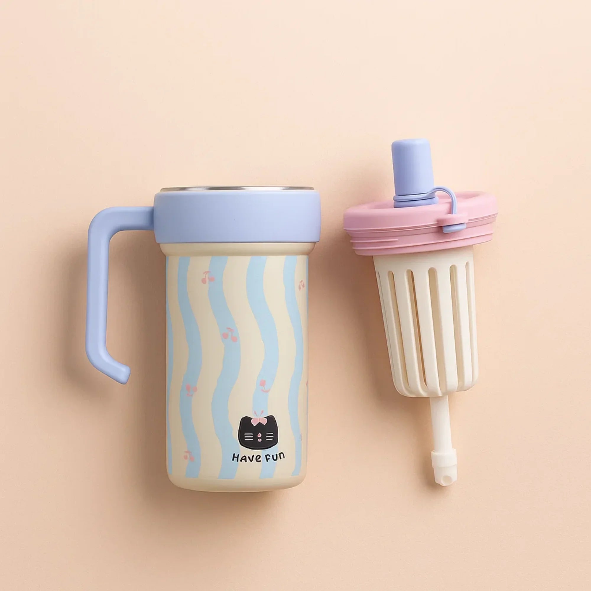 Black Cat blue Stainless steel tumblers