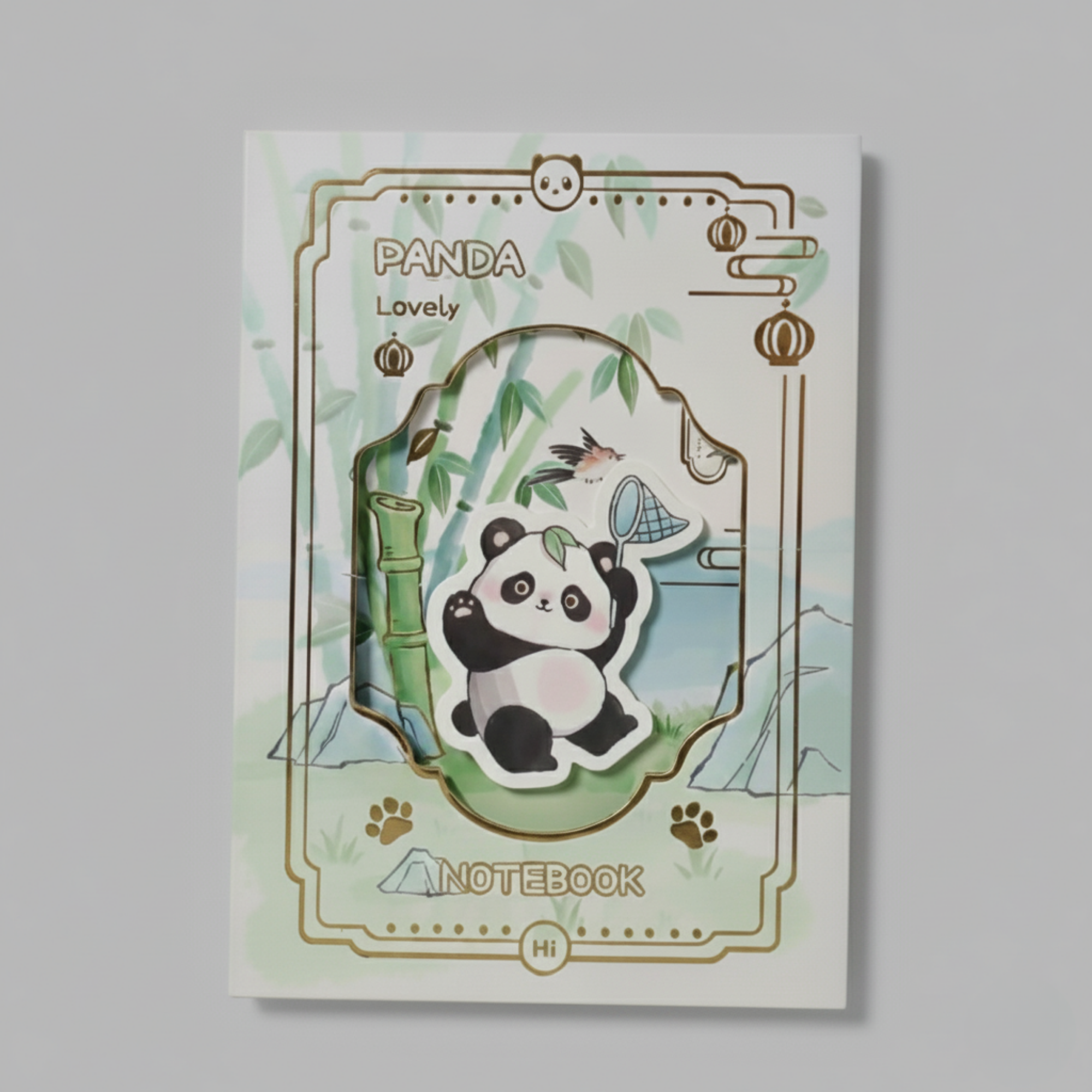 Bamboo panda notebook - Chill Mode