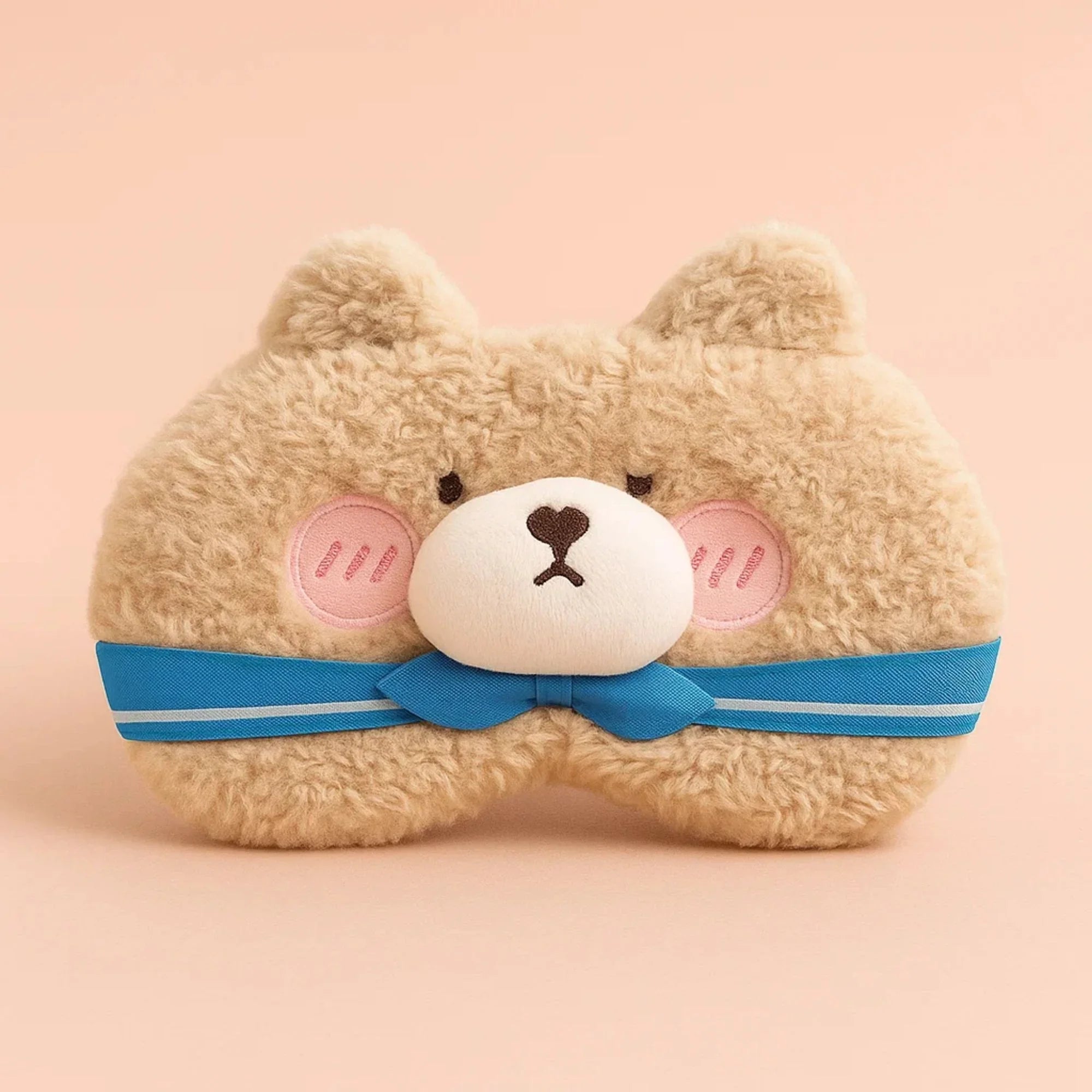 Blue Tie Bear Cooling Eye Mask
