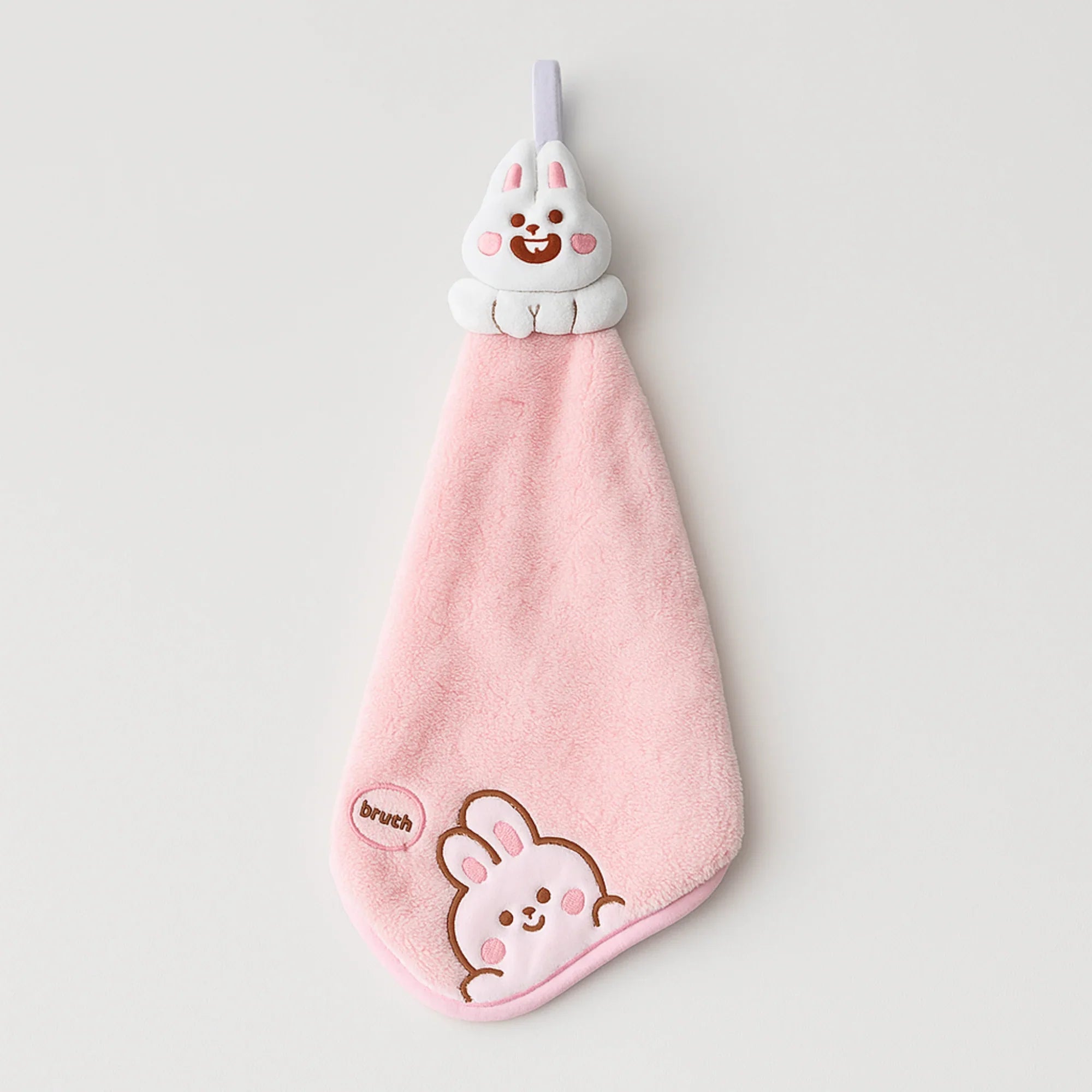 Bunny Plush Towel Pink