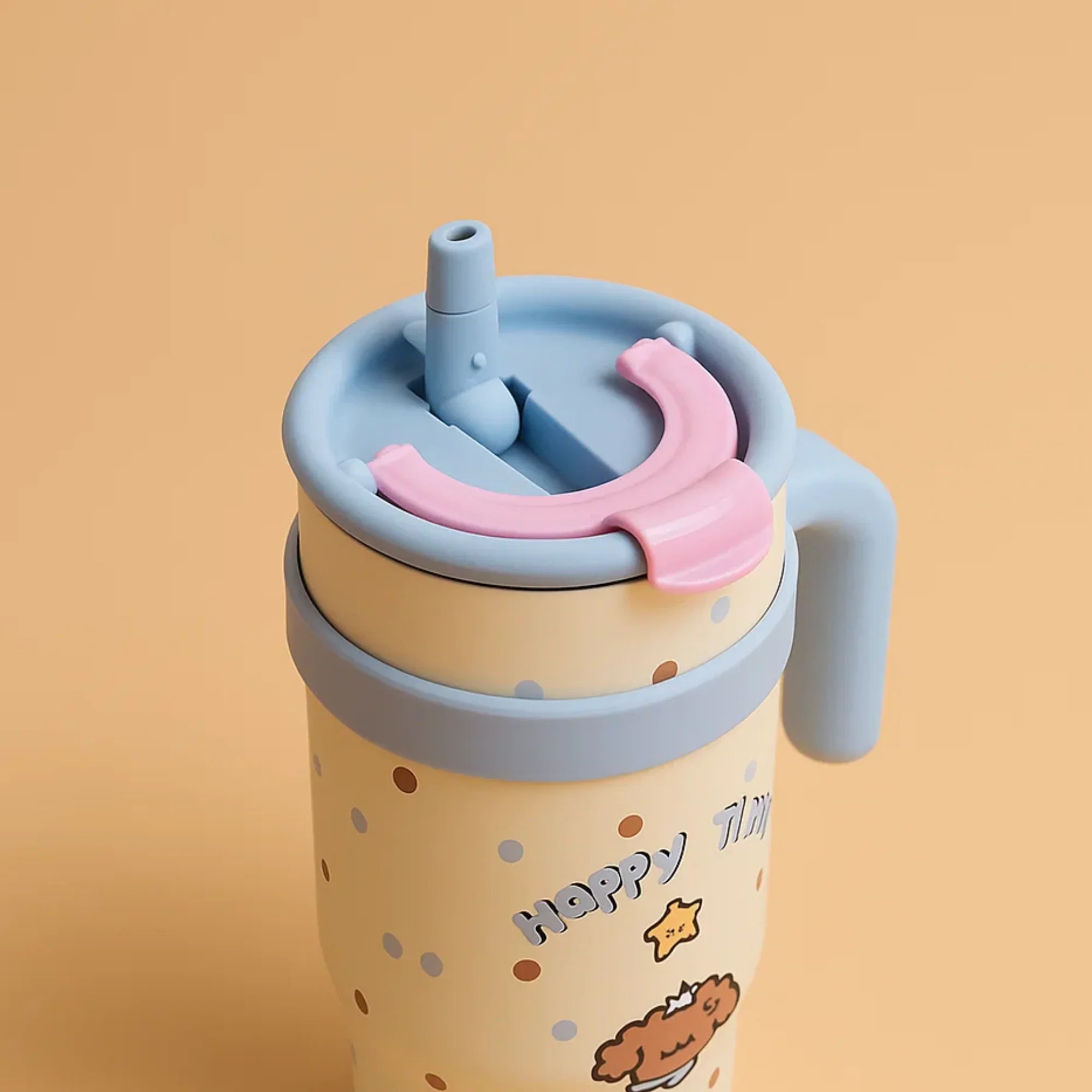 Happy Time Puppy Stainless Steel Tumbler Blue