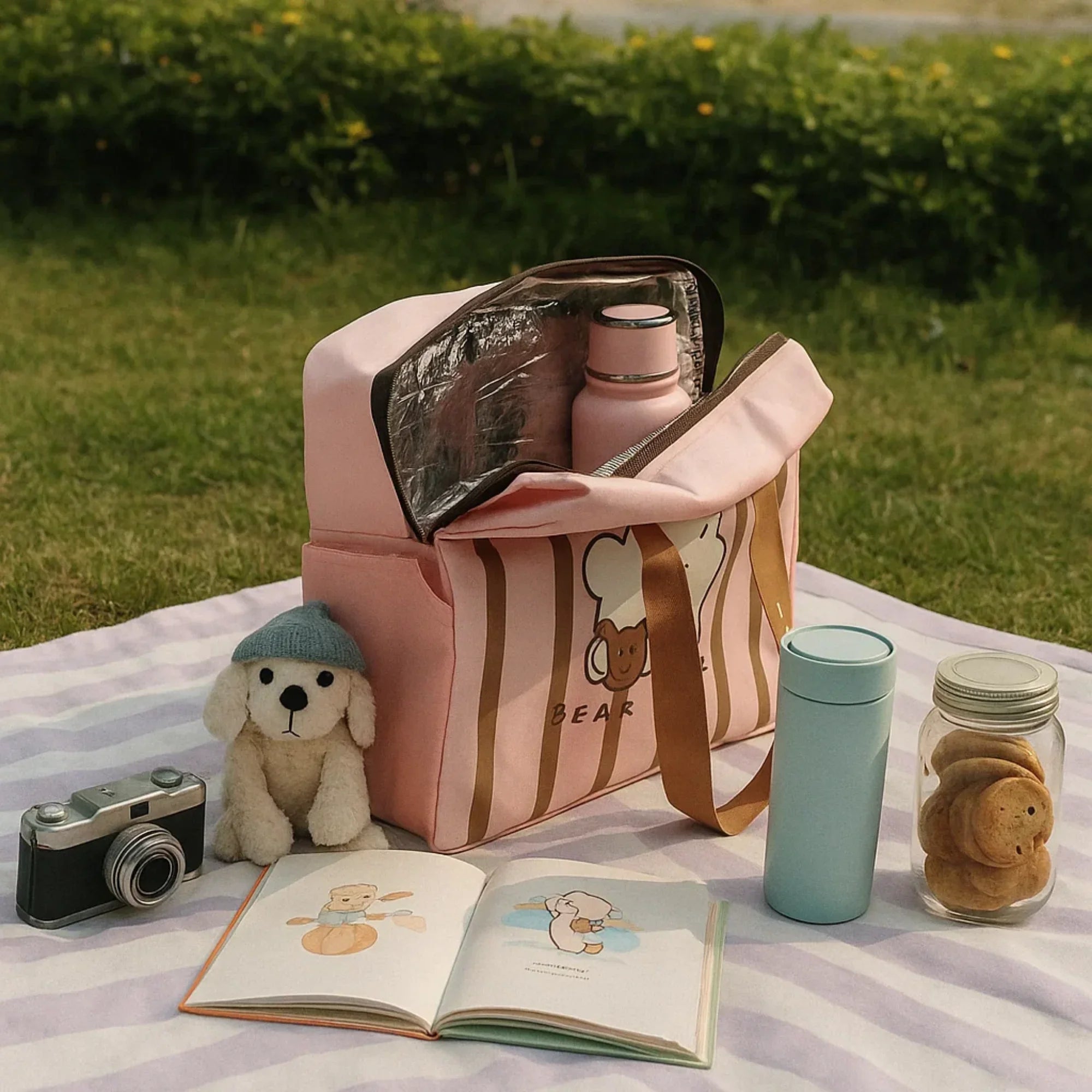 Bear Insulated Picnic Bag