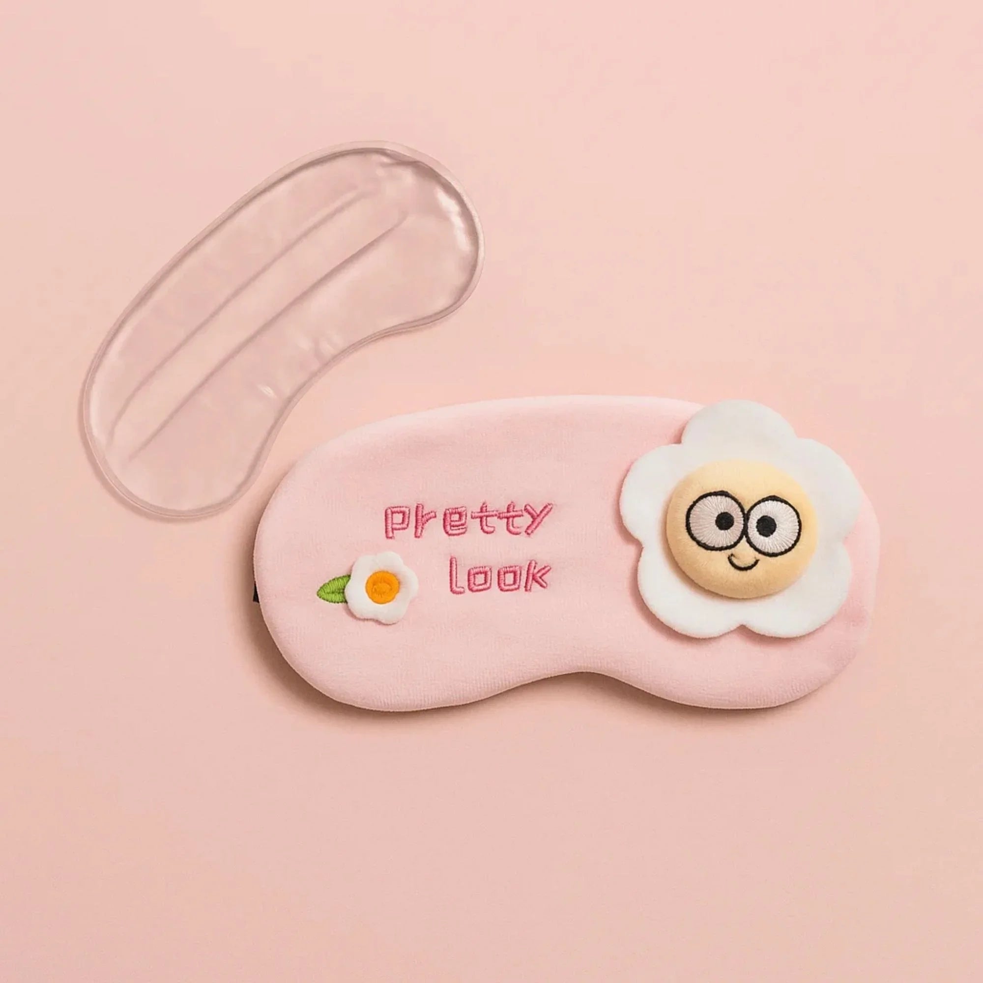 Pretty Daisy Cooling Eye Mask Pink