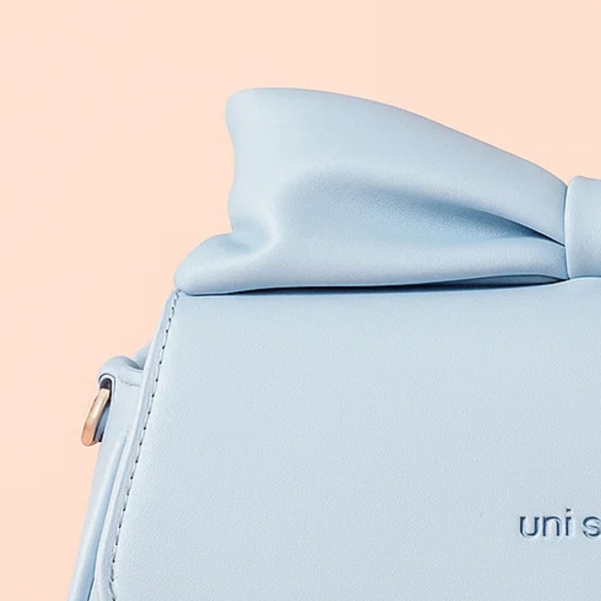 Puffed Bow Top Sling Bag