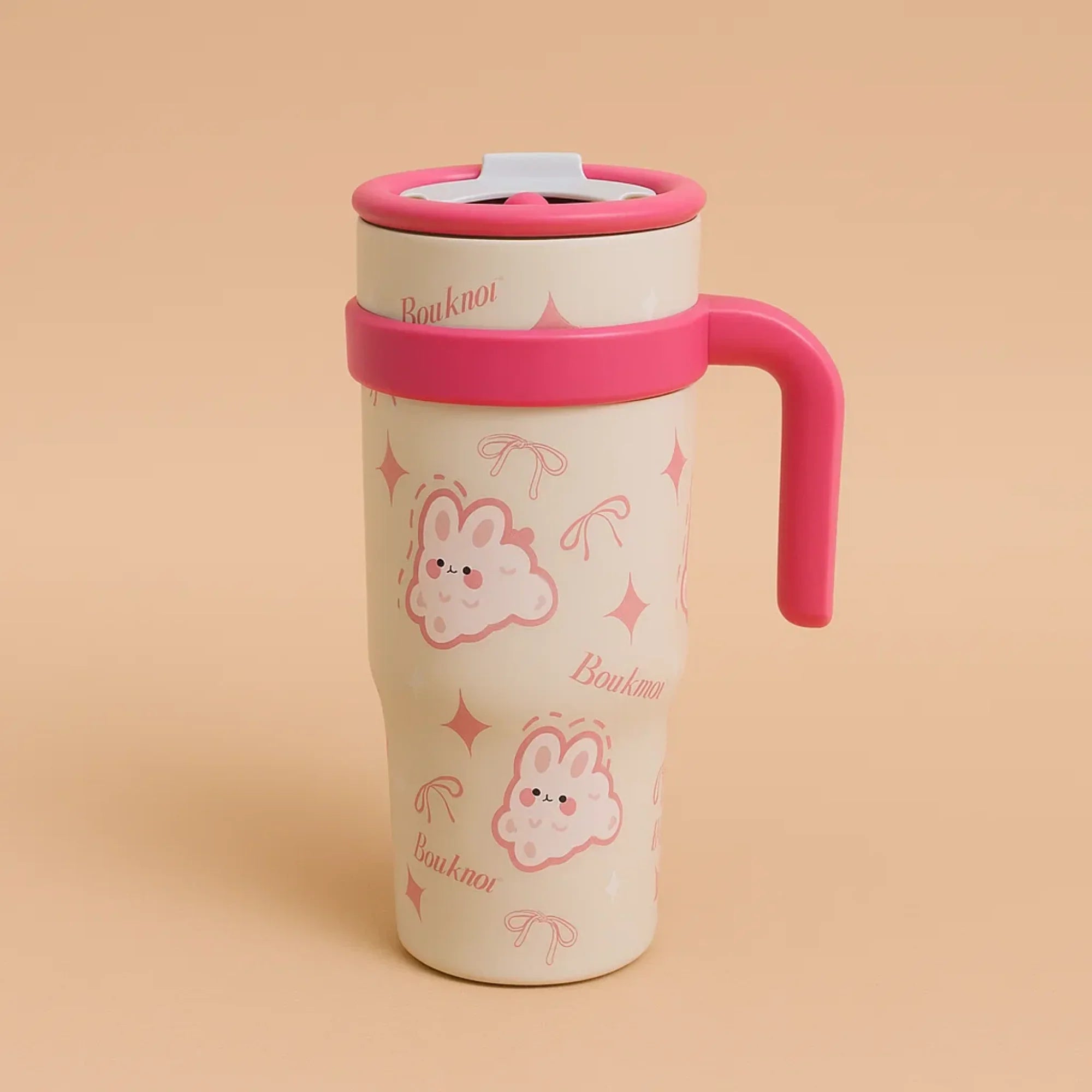 Pink Bunny Stainless Steel Tumbler