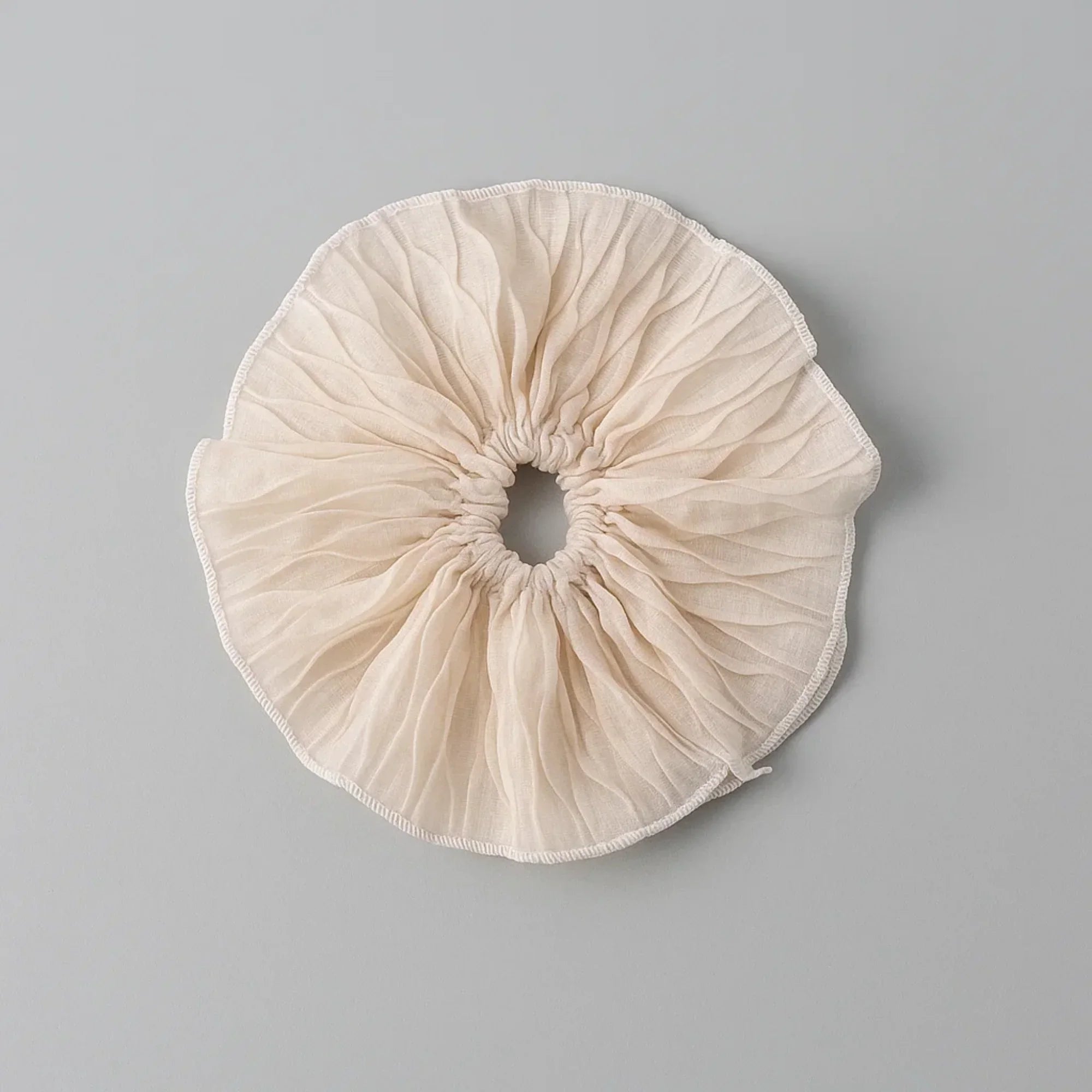 Coquette Flare White Scrunchie