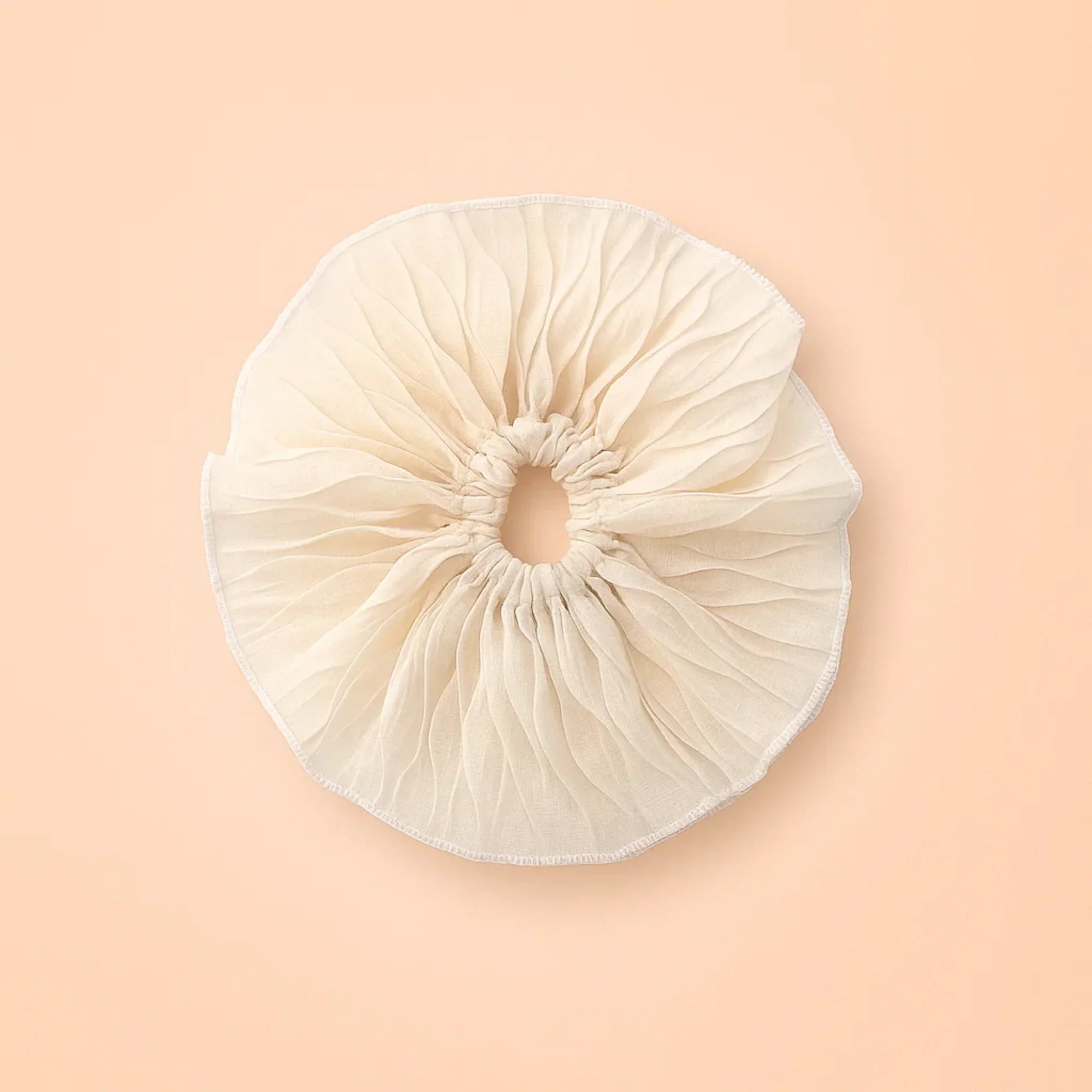 Coquette Flare White Scrunchie