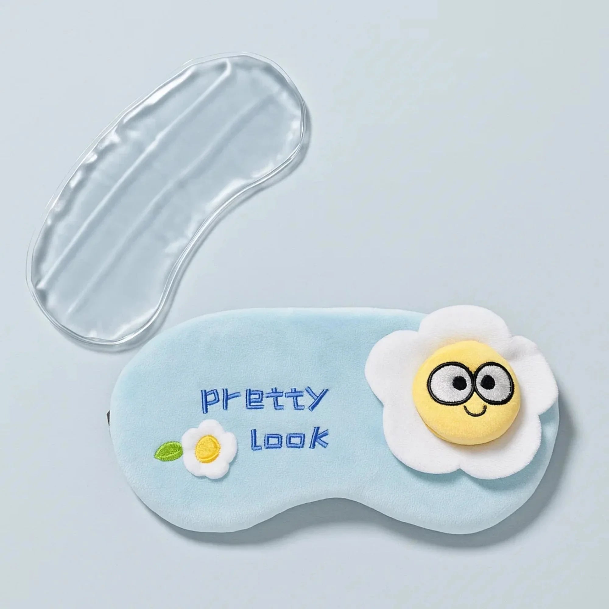 Pretty Daisy Cooling Eye Mask - Blue