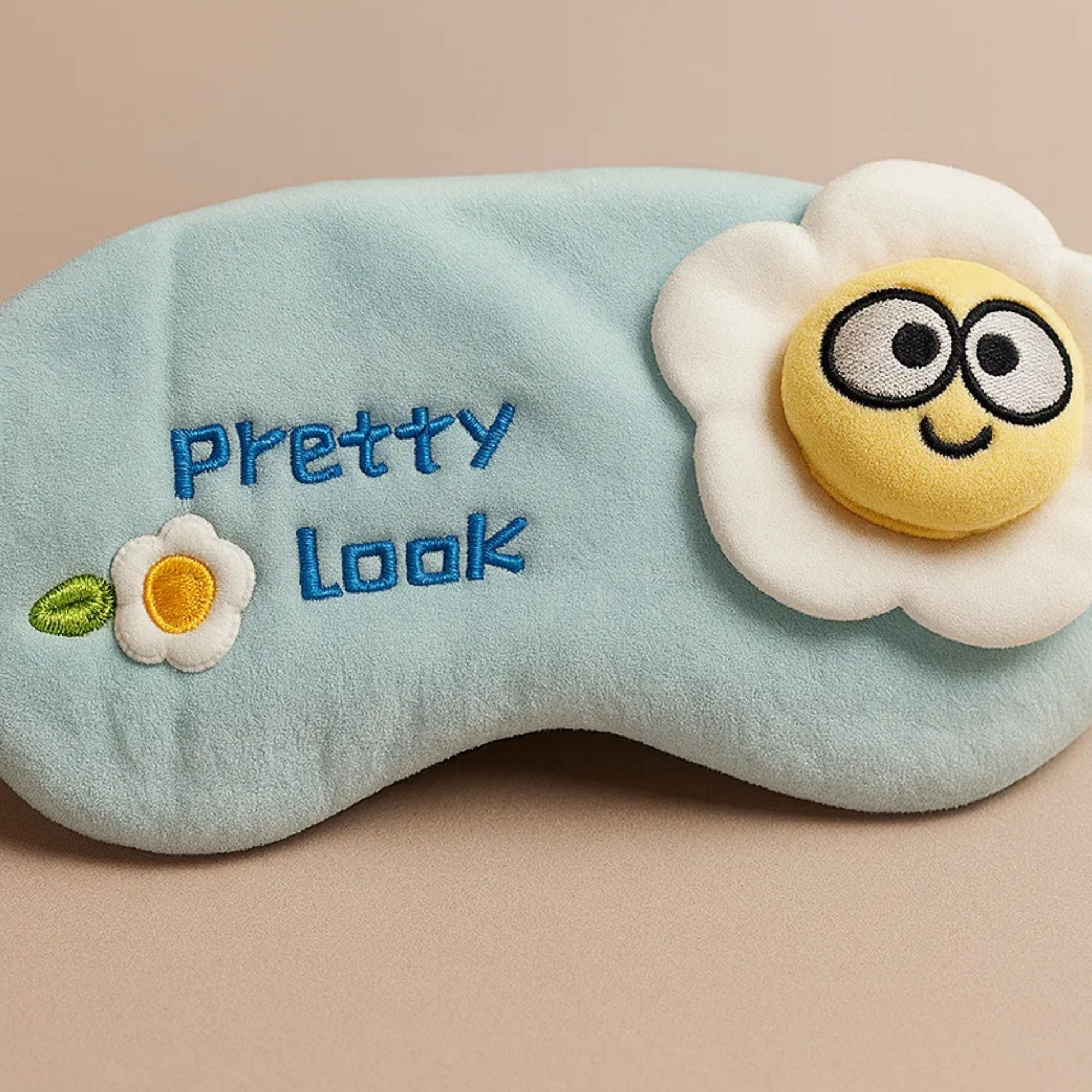 Pretty Daisy Cooling Eye Mask - Blue