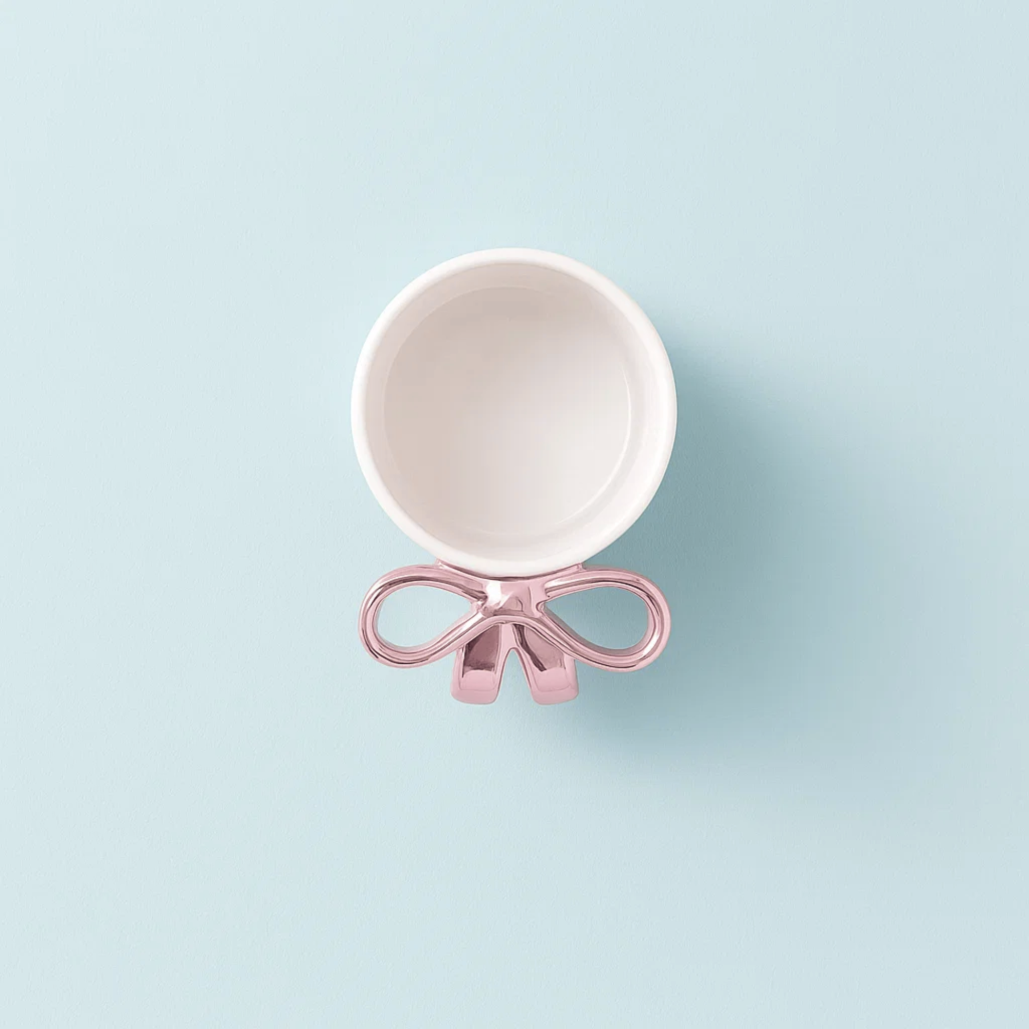 Glossy Bow Ceramic Mug Pink