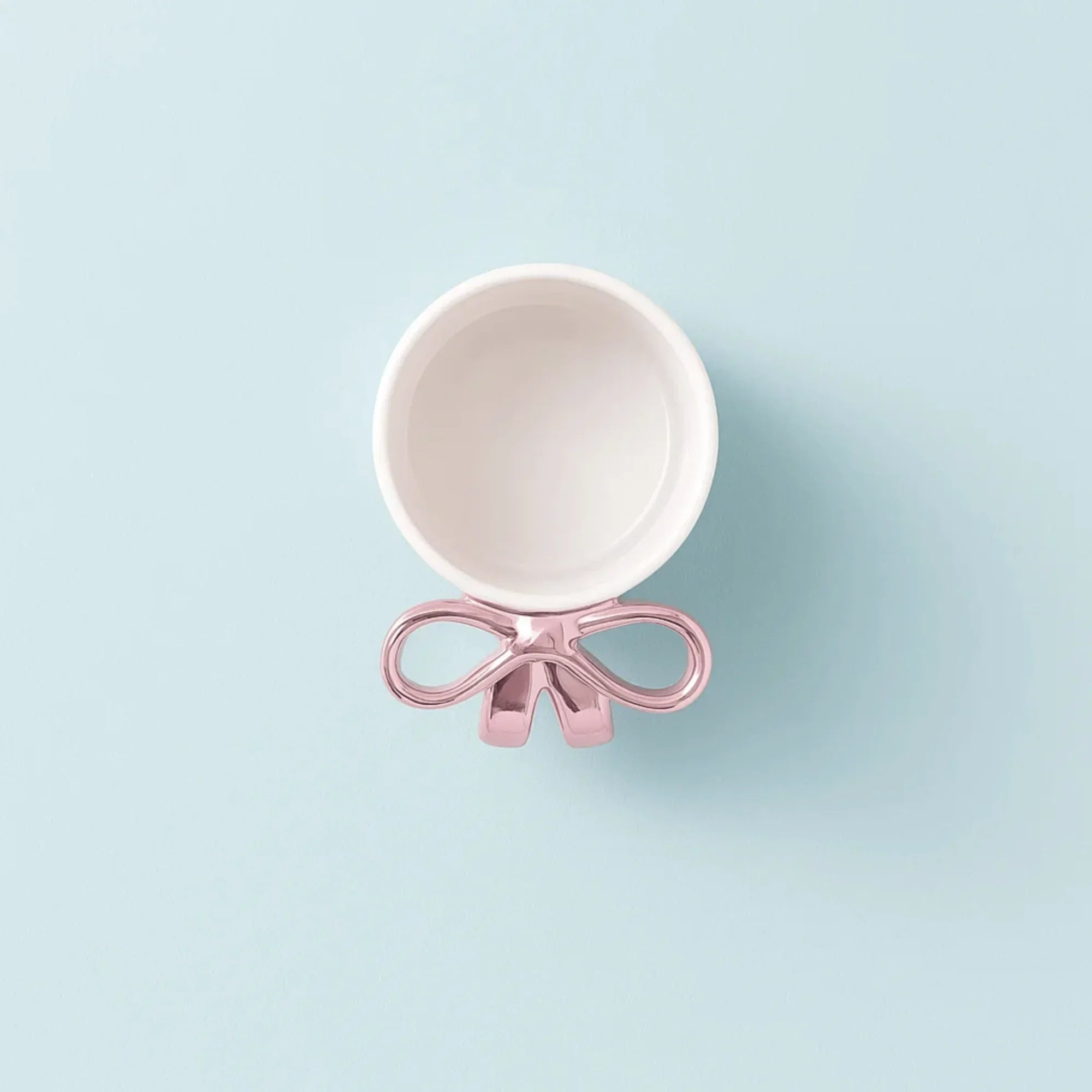 Glossy Bow Ceramic Mug Pink