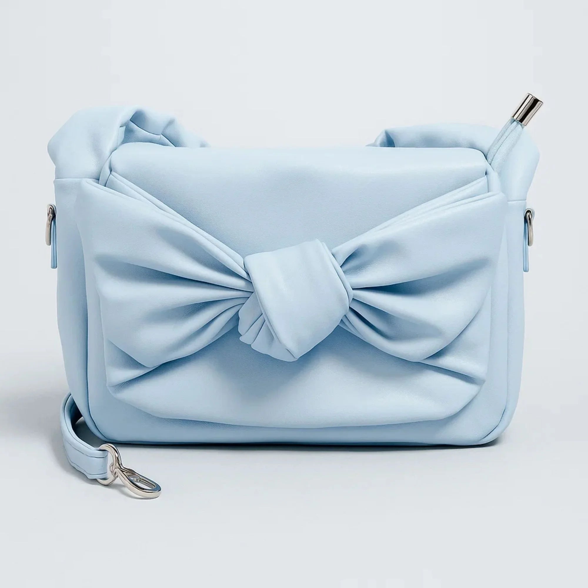 Knot Bow Sling Bag - Powder Blue