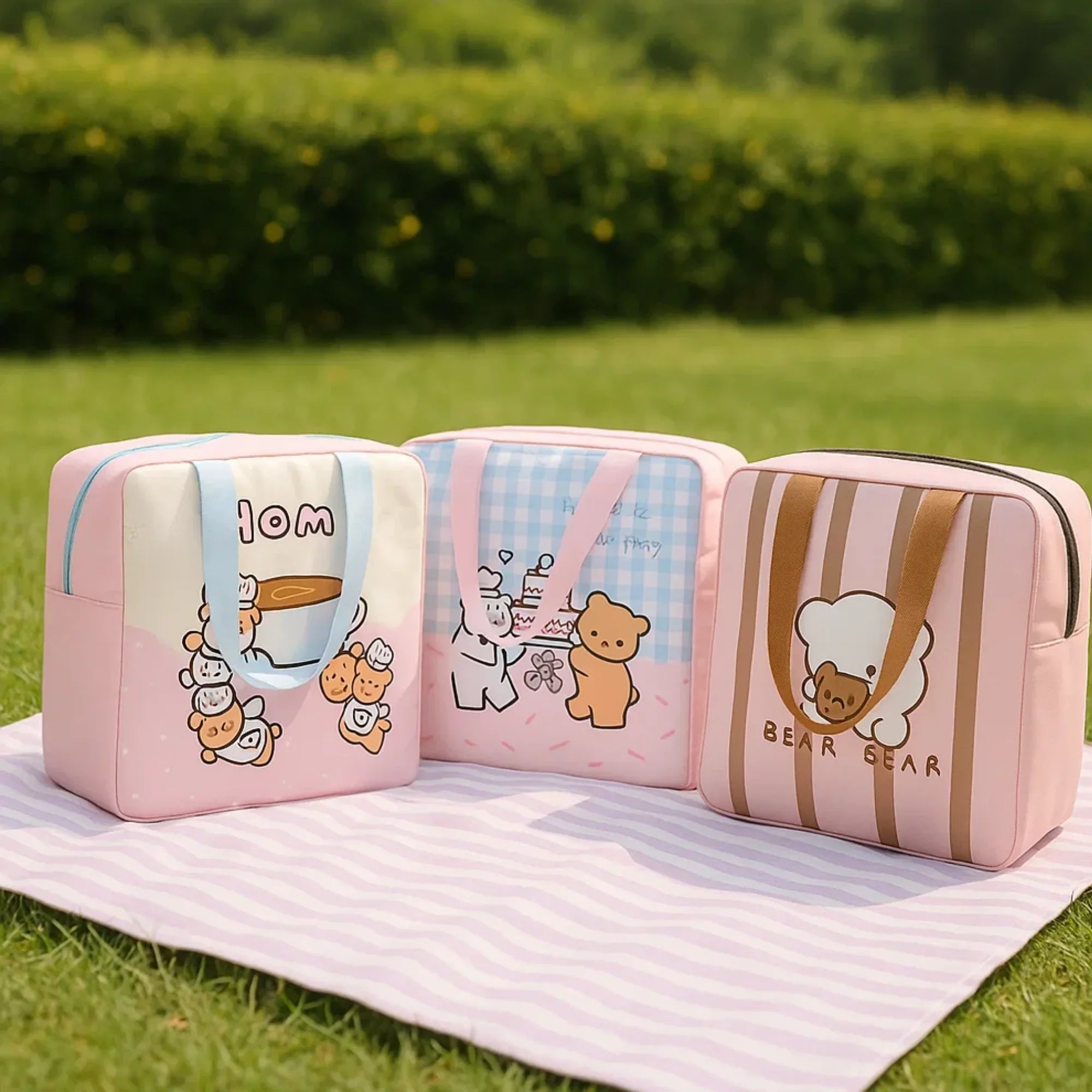 Cookie Teddy Insulated Picnic Bag