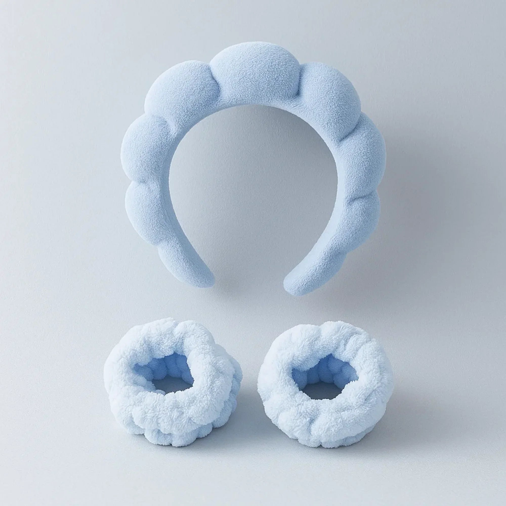 Bubble Skincare Headband Blue Hard