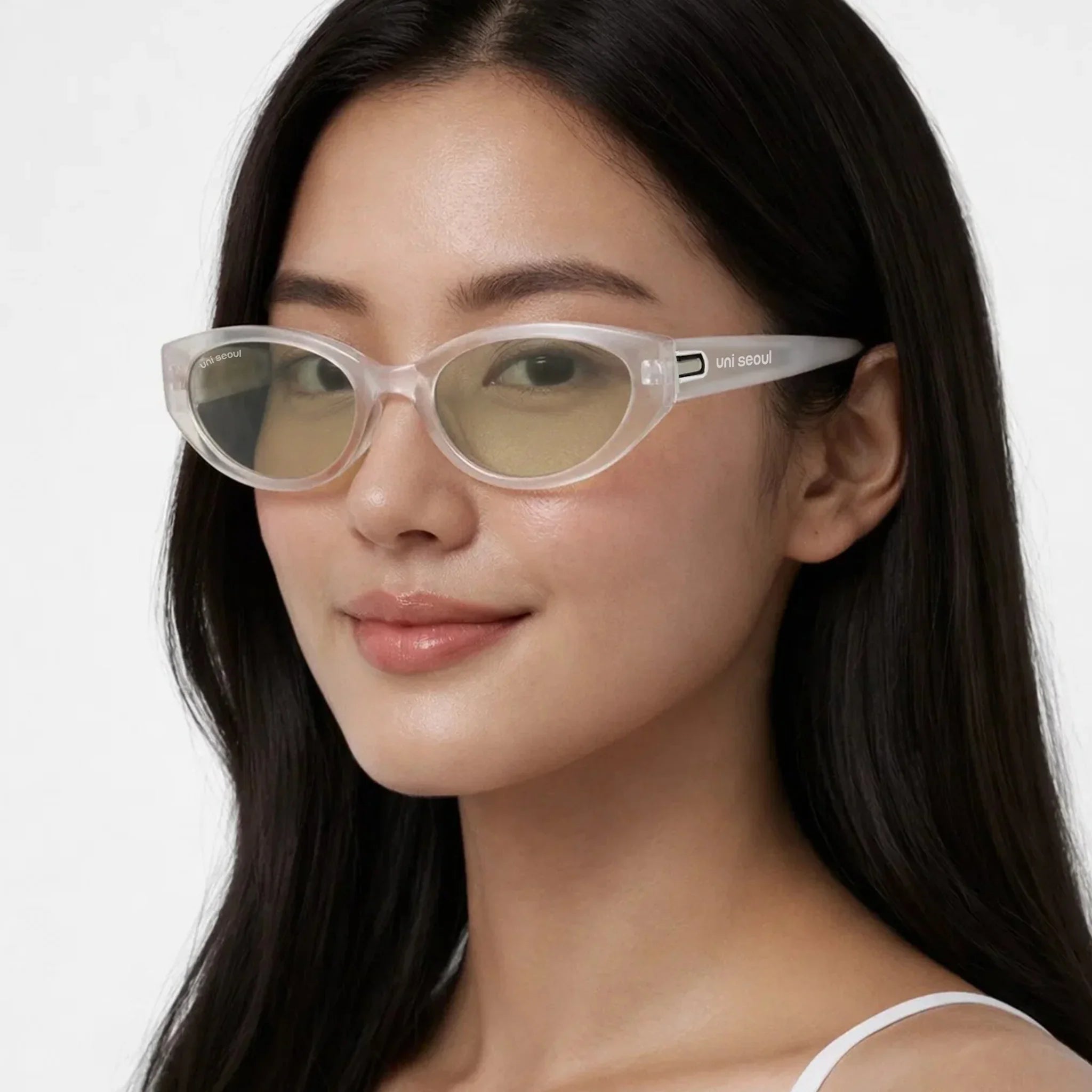 Lime Oval Sunglasses