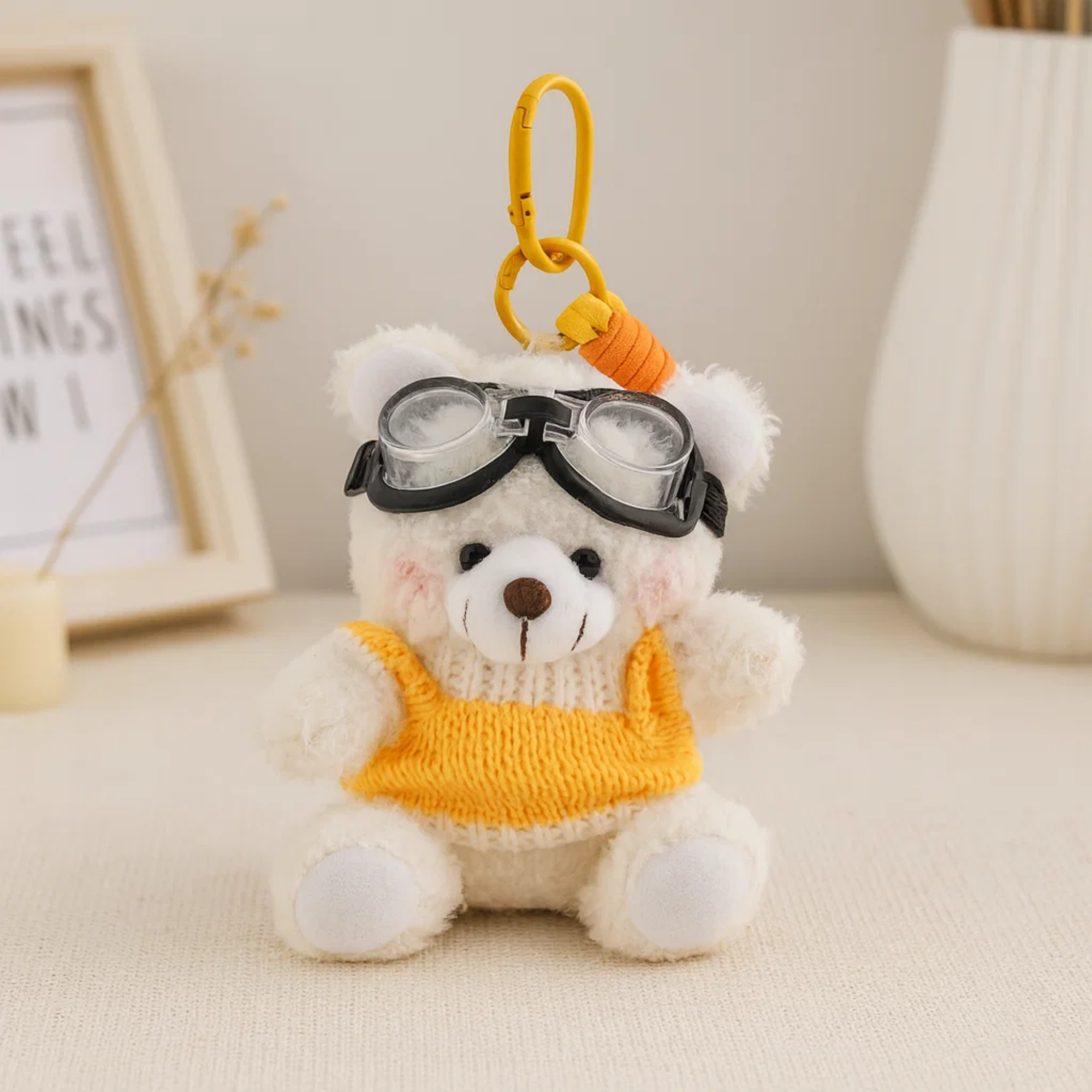 Bingo Plushie Keyring - Yellow