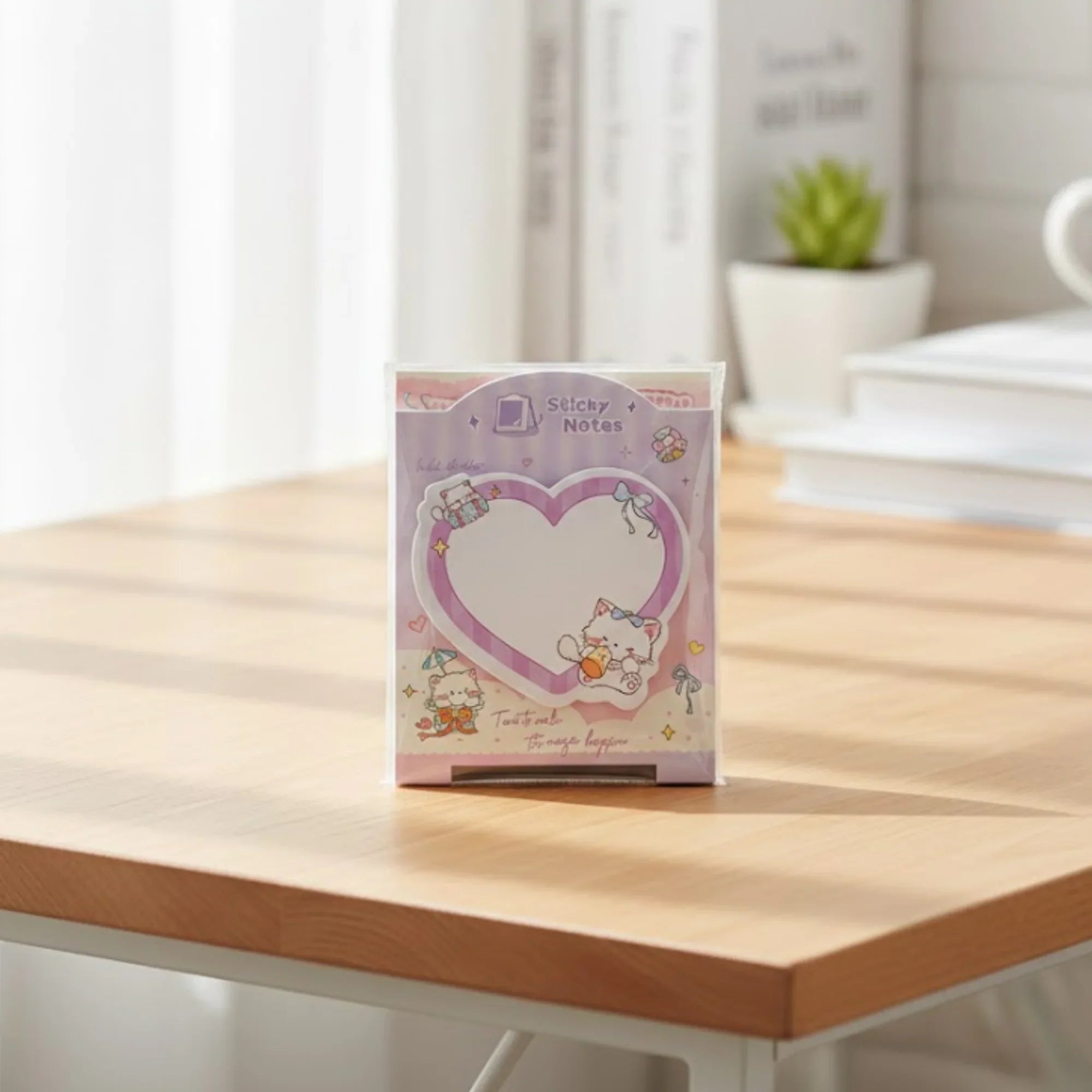 Milu Memo Sticky Notes Heart