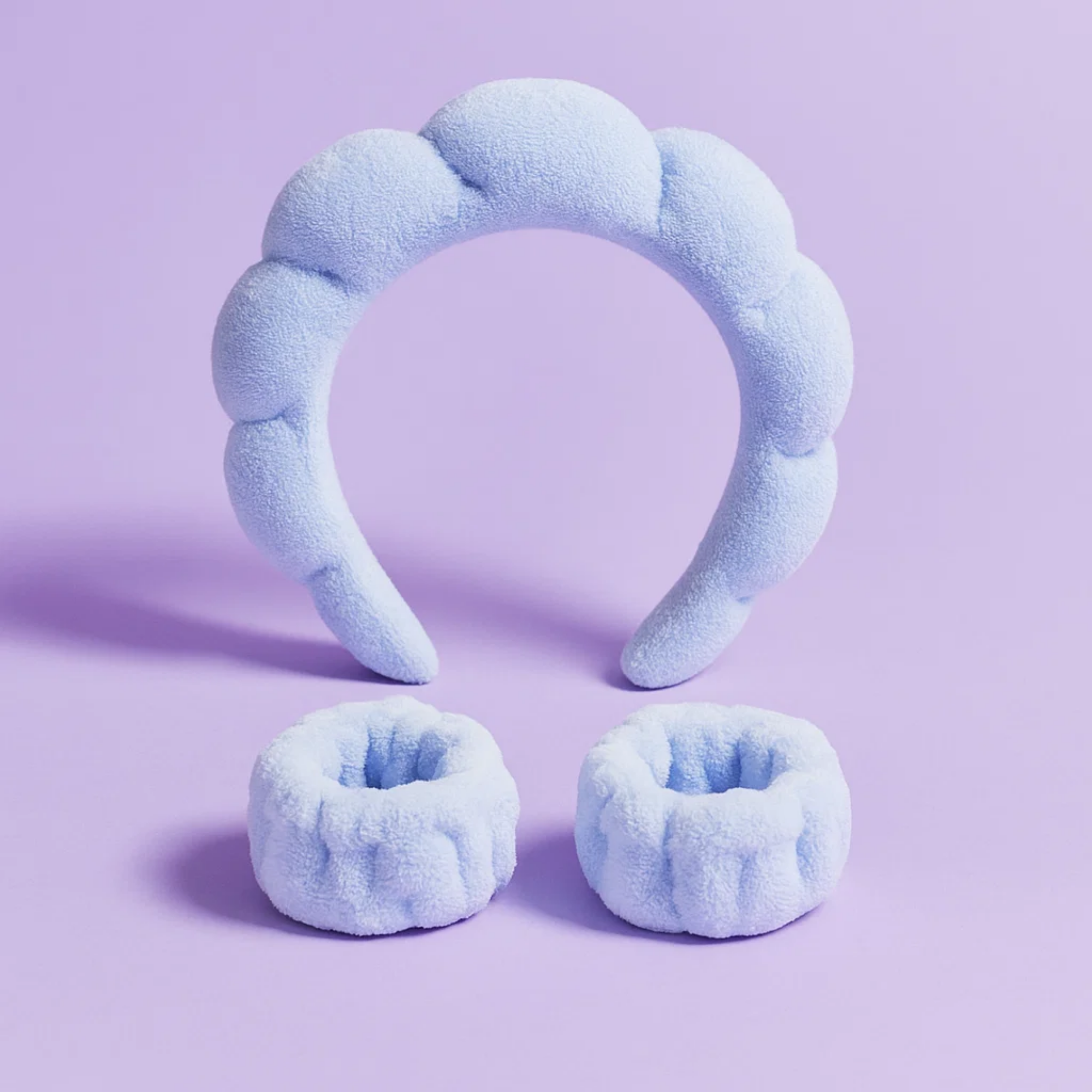 Bubble Skincare Headband Blue Hard