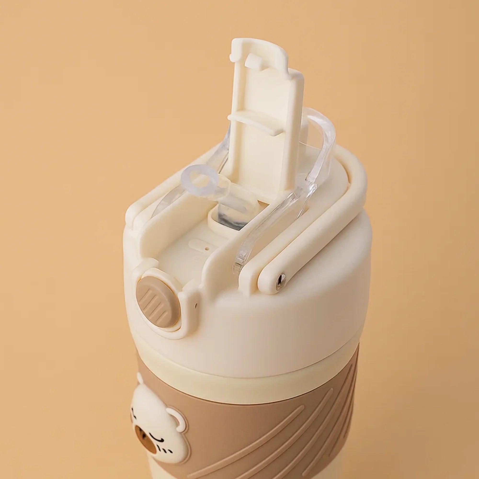 Bear Tumbler With Sleeve - Beige