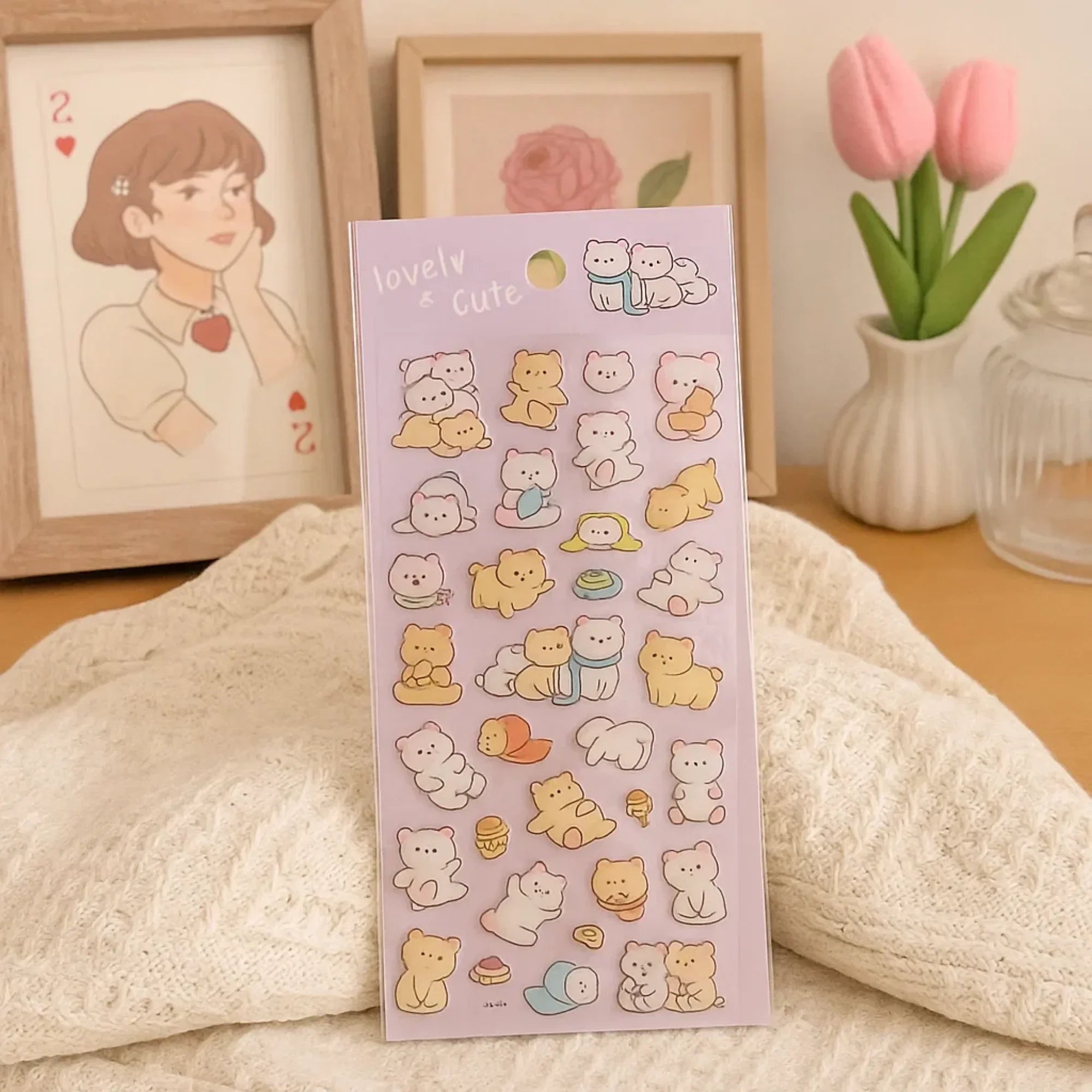 Lovely Sticker Sheet - Bear