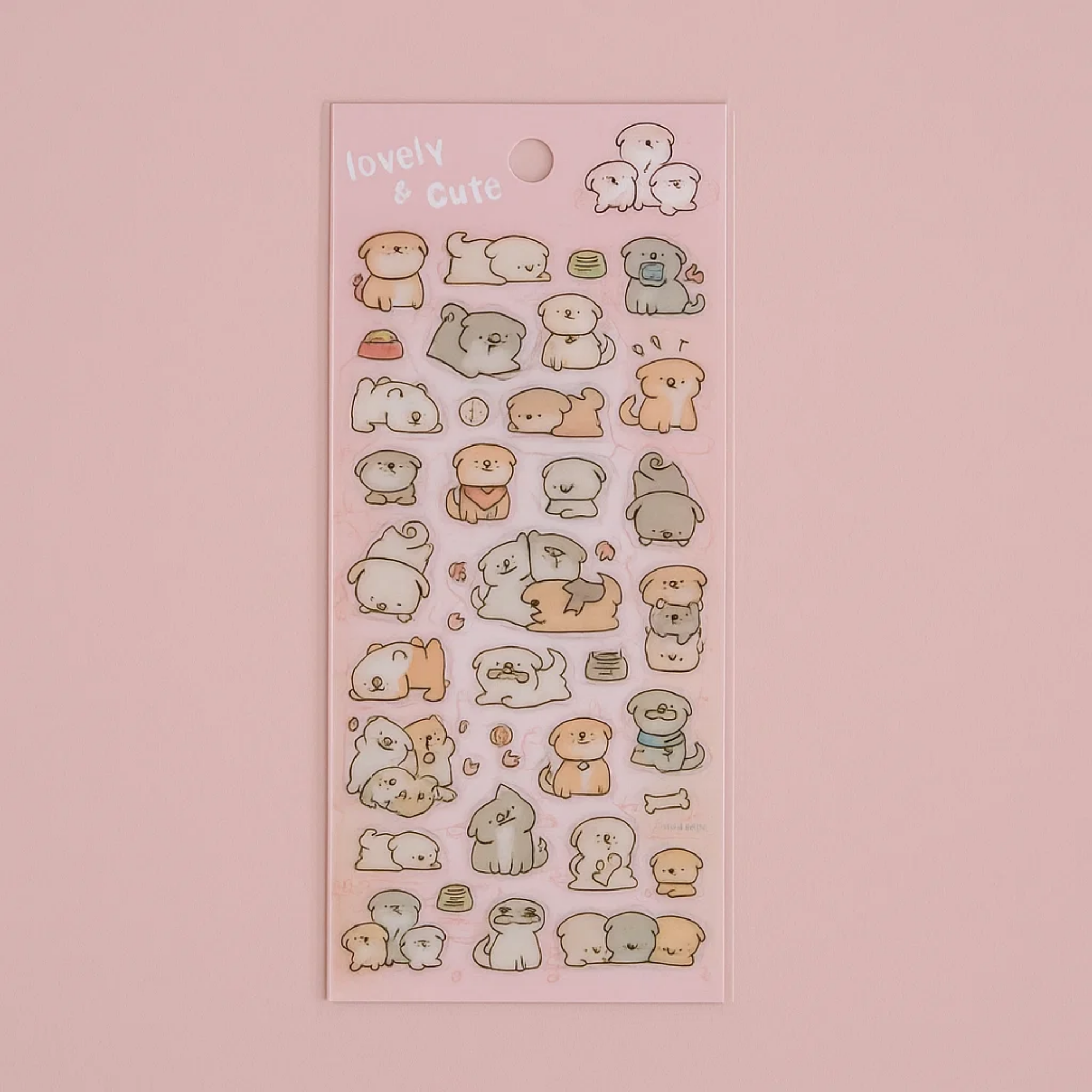 Lovely Sticker Sheet - Puppy