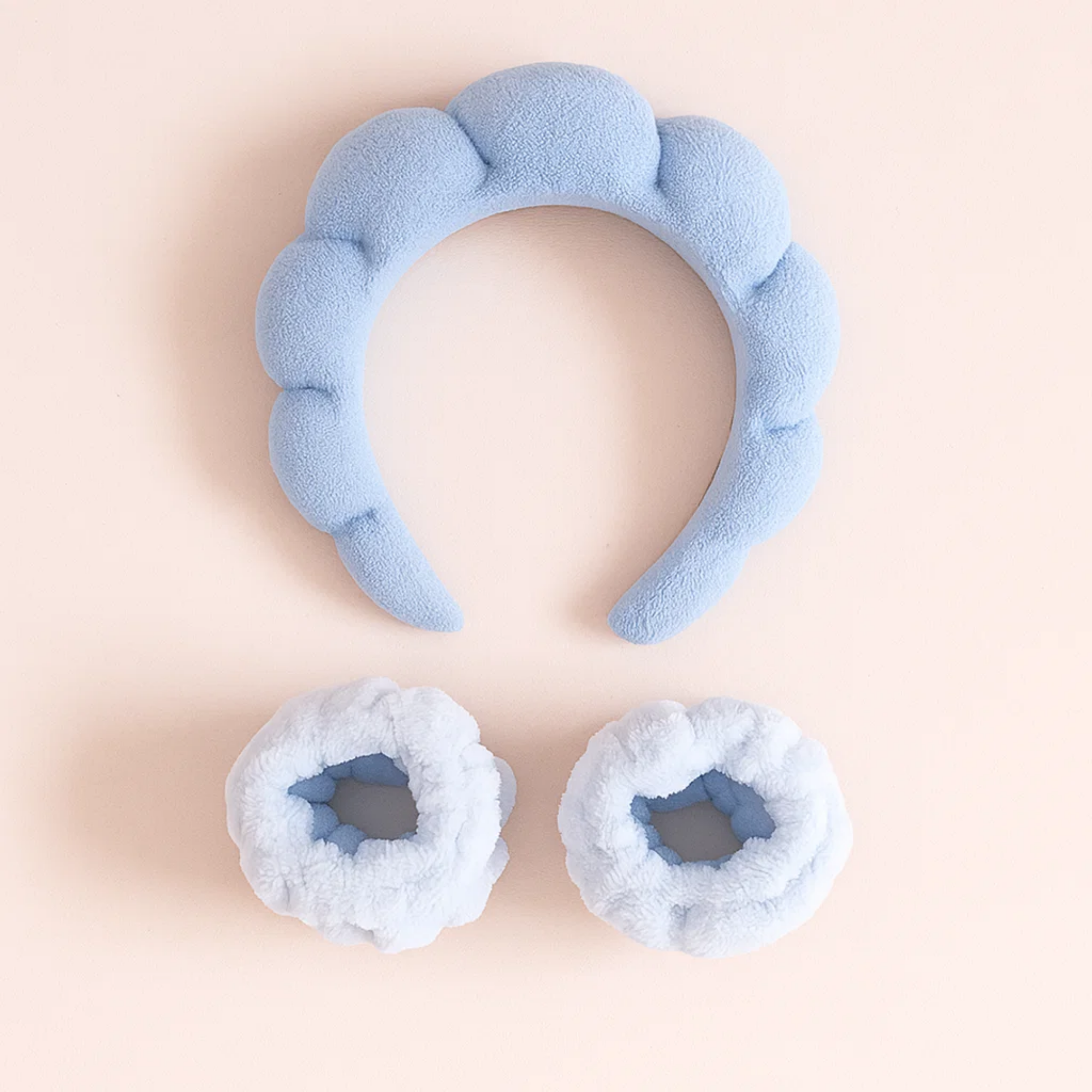 Bubble Skincare Headband Blue Hard
