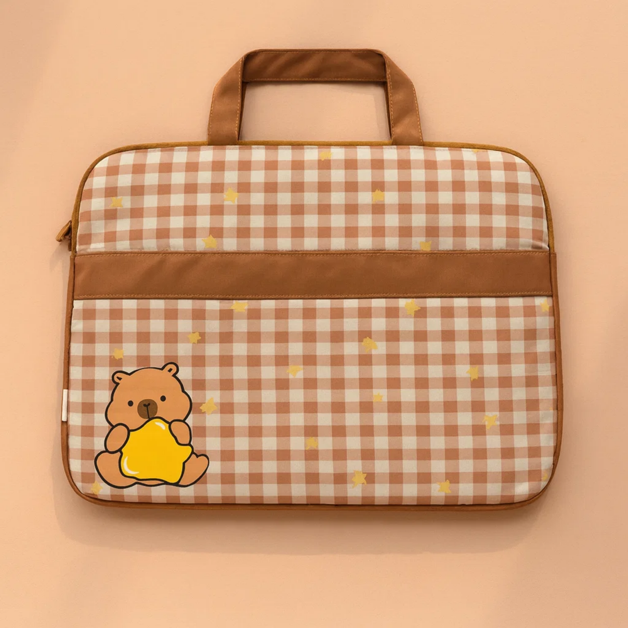 Star capybara laptop bag