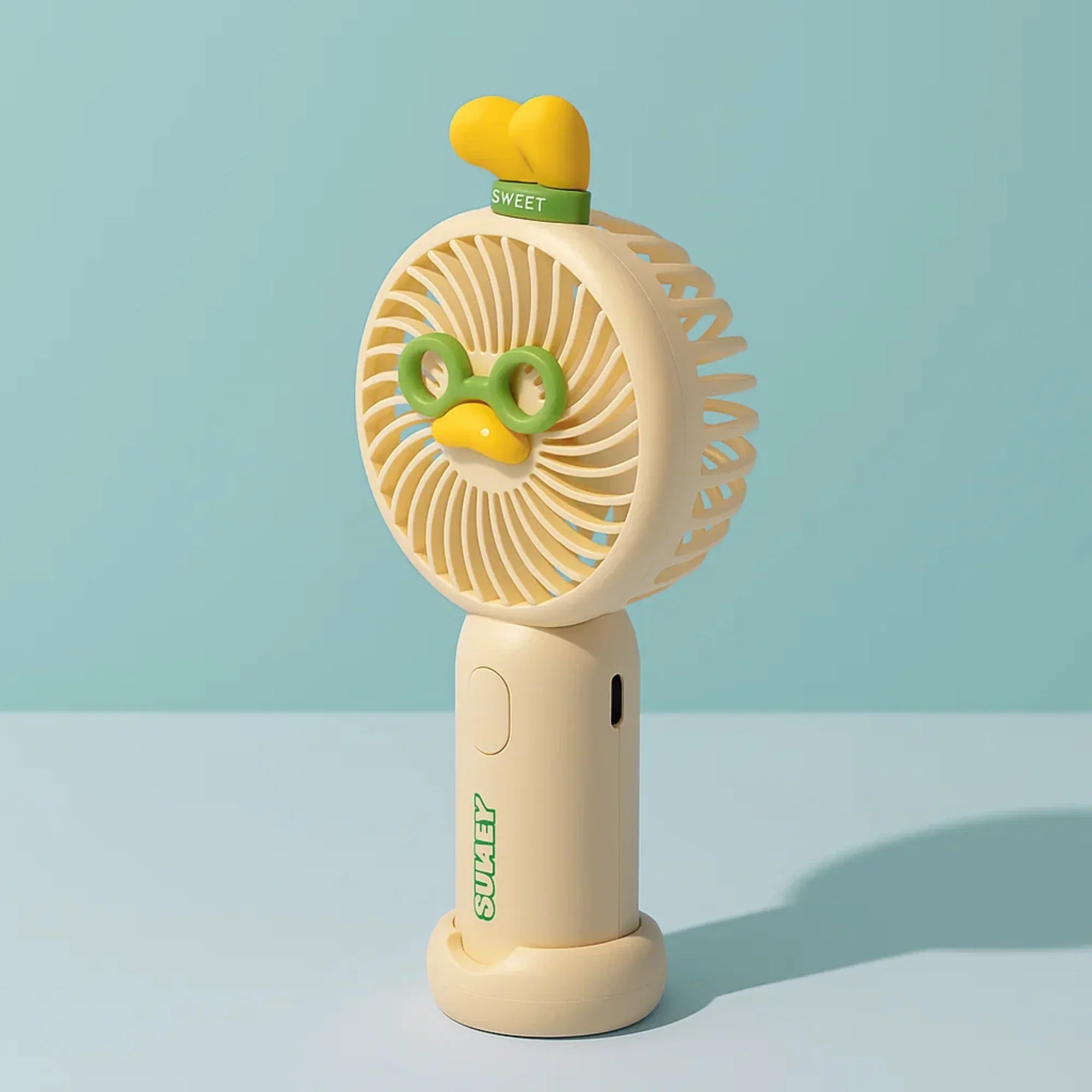 Goggle Duck Portable Fan Yellow
