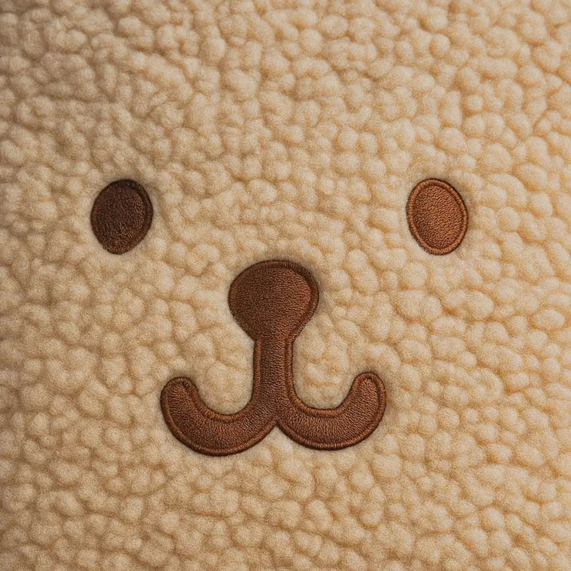 Reversible Brown Bear Furry Tote Bag